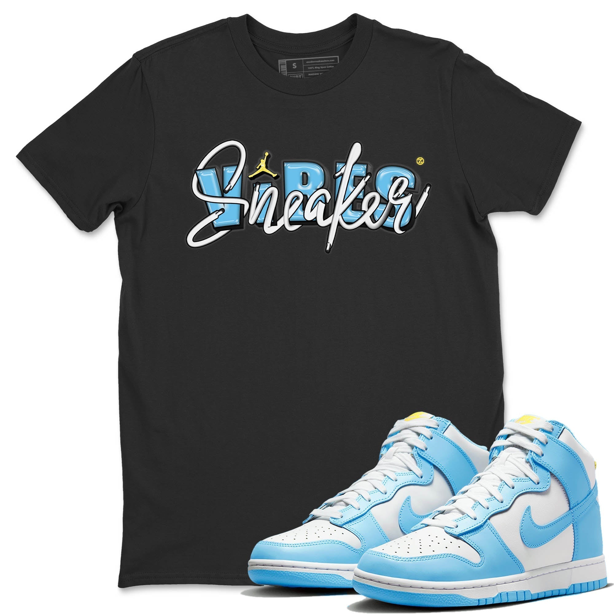 Nike Dunk High Blue Chill Shirt To Match Jordans Sneaker Vibes Sneaker Tees Nike Dunk High Blue Chill Drip Gear Zone Sneaker Matching Clothing Unisex Shirts