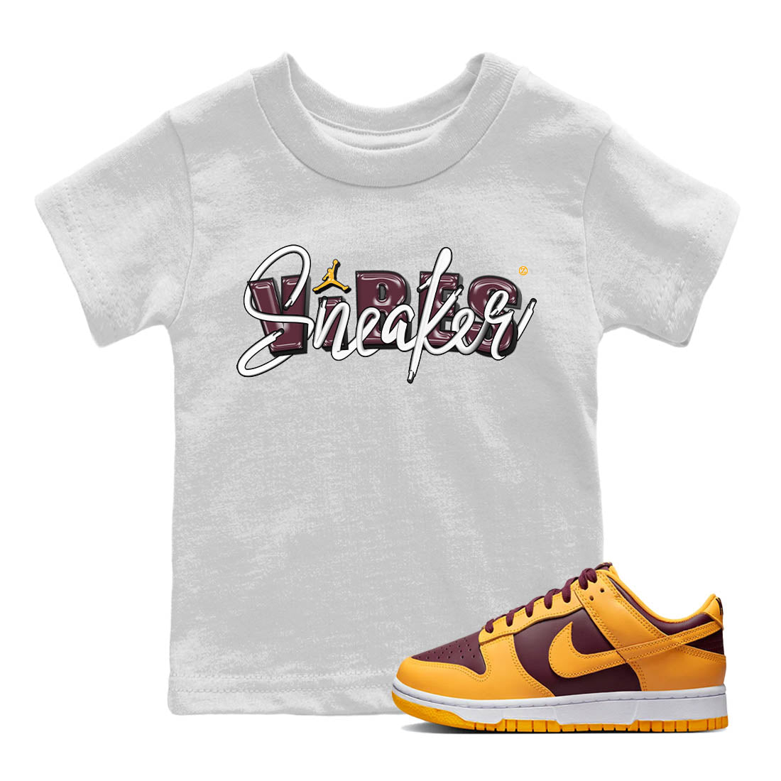 Nike Dunk Low Arizona State Shirt To Match Jordans Sneaker Vibes Sneaker Tees Nike Dunk Low Arizona State Drip Gear Zone Sneaker Matching Clothing Kids Shirts