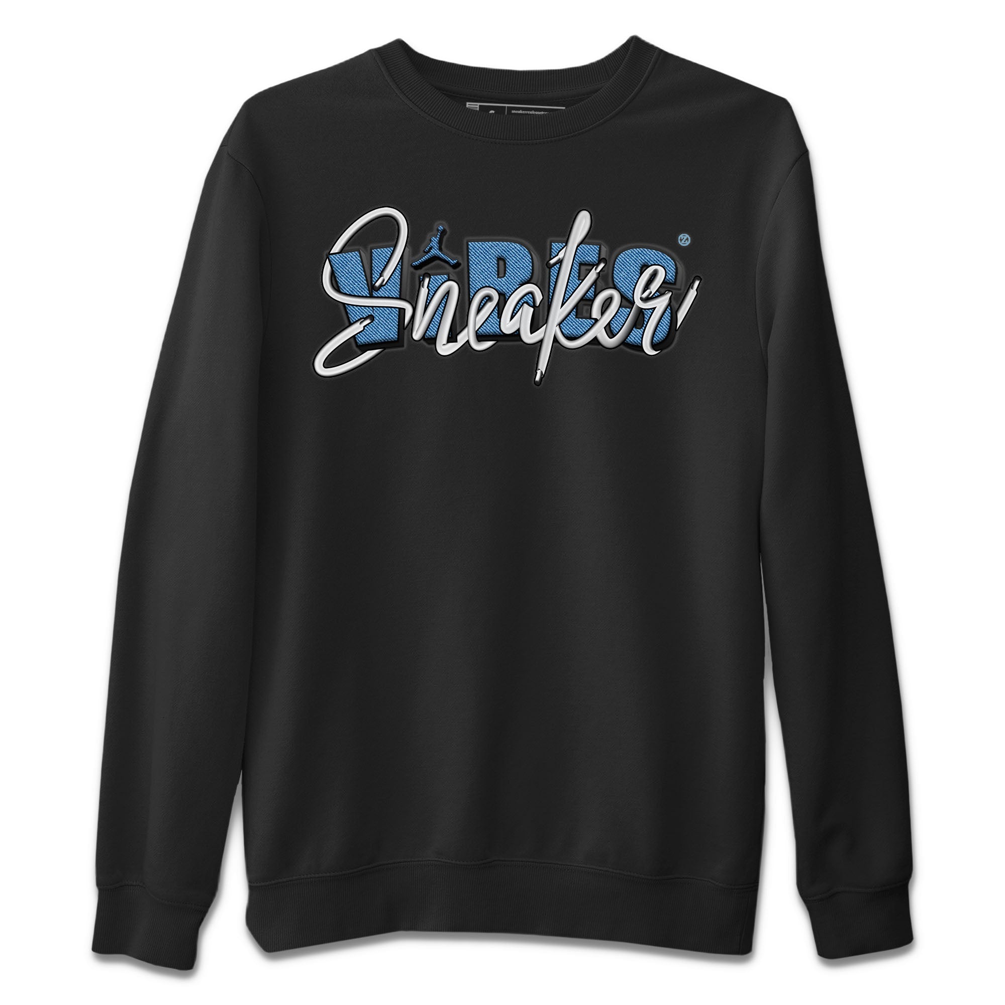 Jordan 1 Denim Sneaker Matching T-Shirt Sneaker Vibes Sneaker Tees Jordan 1 Denim Sneaker Release Tees Crew Neck Tees