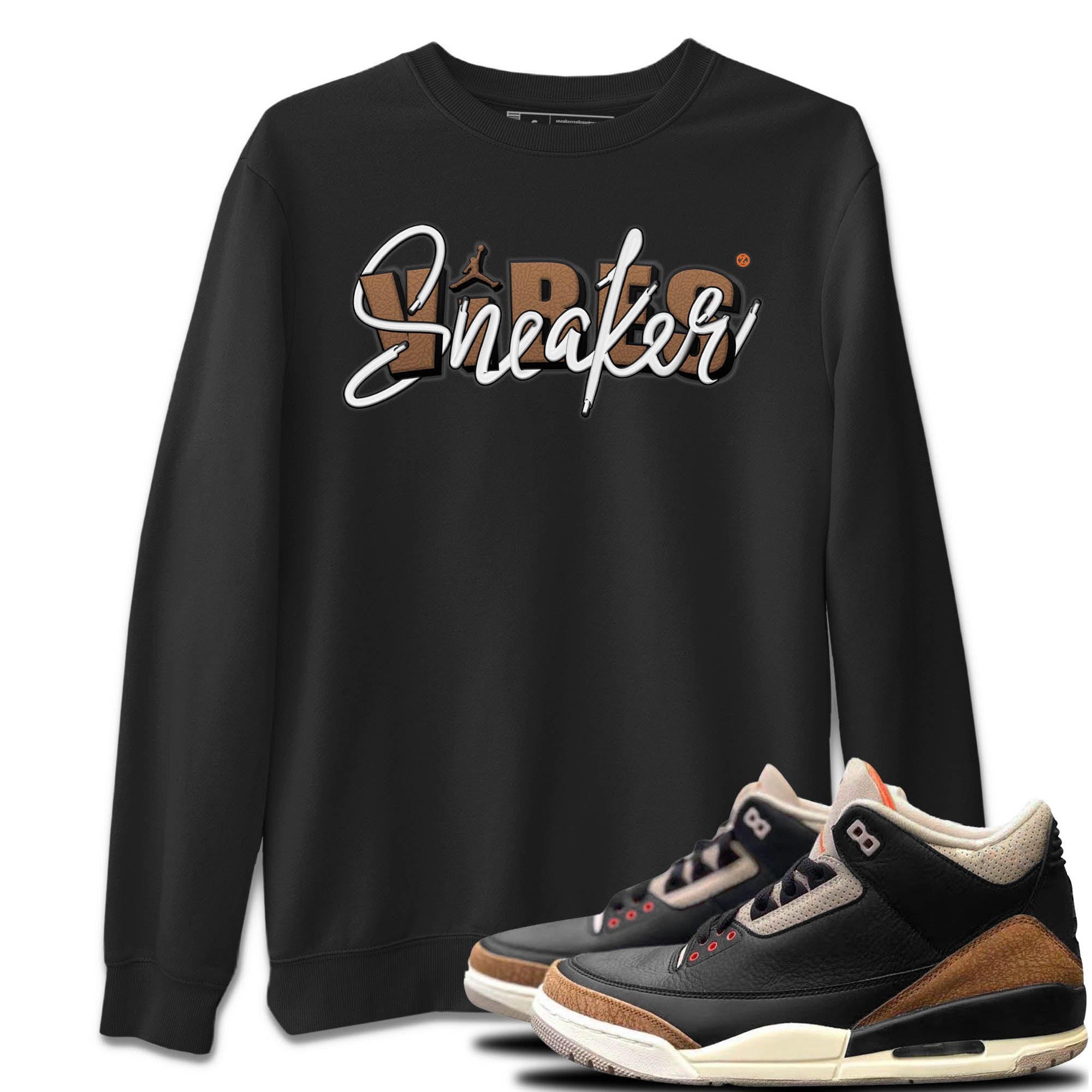Jordan 3 Desert Elephant Sneaker Matching T-Shirt Sneaker Vibes Sneaker Tees Jordan 3 Desert Elephant Sneaker Release Tees Crew Neck Tees