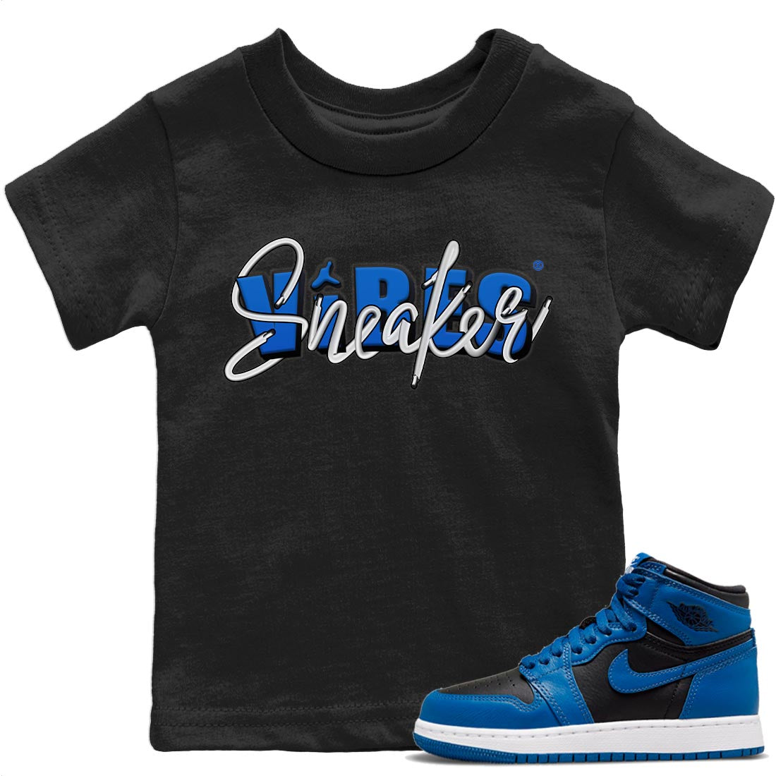 Jordan 1 Dark Marina Blue Sneaker Matching T-Shirt Sneaker Vibes Sneaker Tees Jordan 1 Dark Marina Blue Sneaker Release Tees Kids Shirts