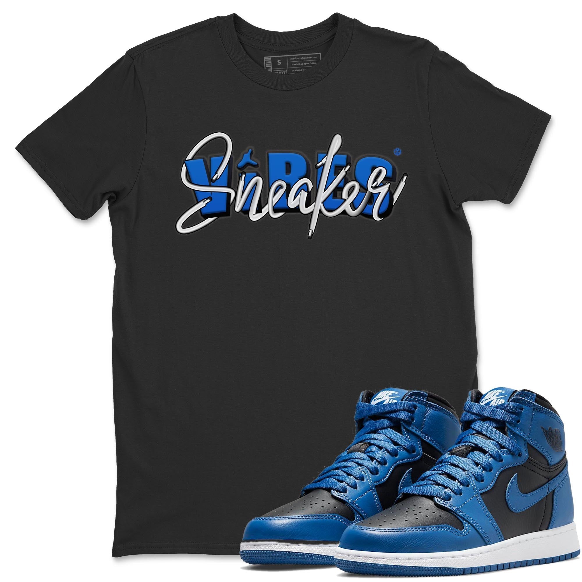 Jordan 1 Dark Marina Blue Sneaker Matching T-Shirt Sneaker Vibes Sneaker Tees Jordan 1 Dark Marina Blue Sneaker Release Tees Crew Neck Tees