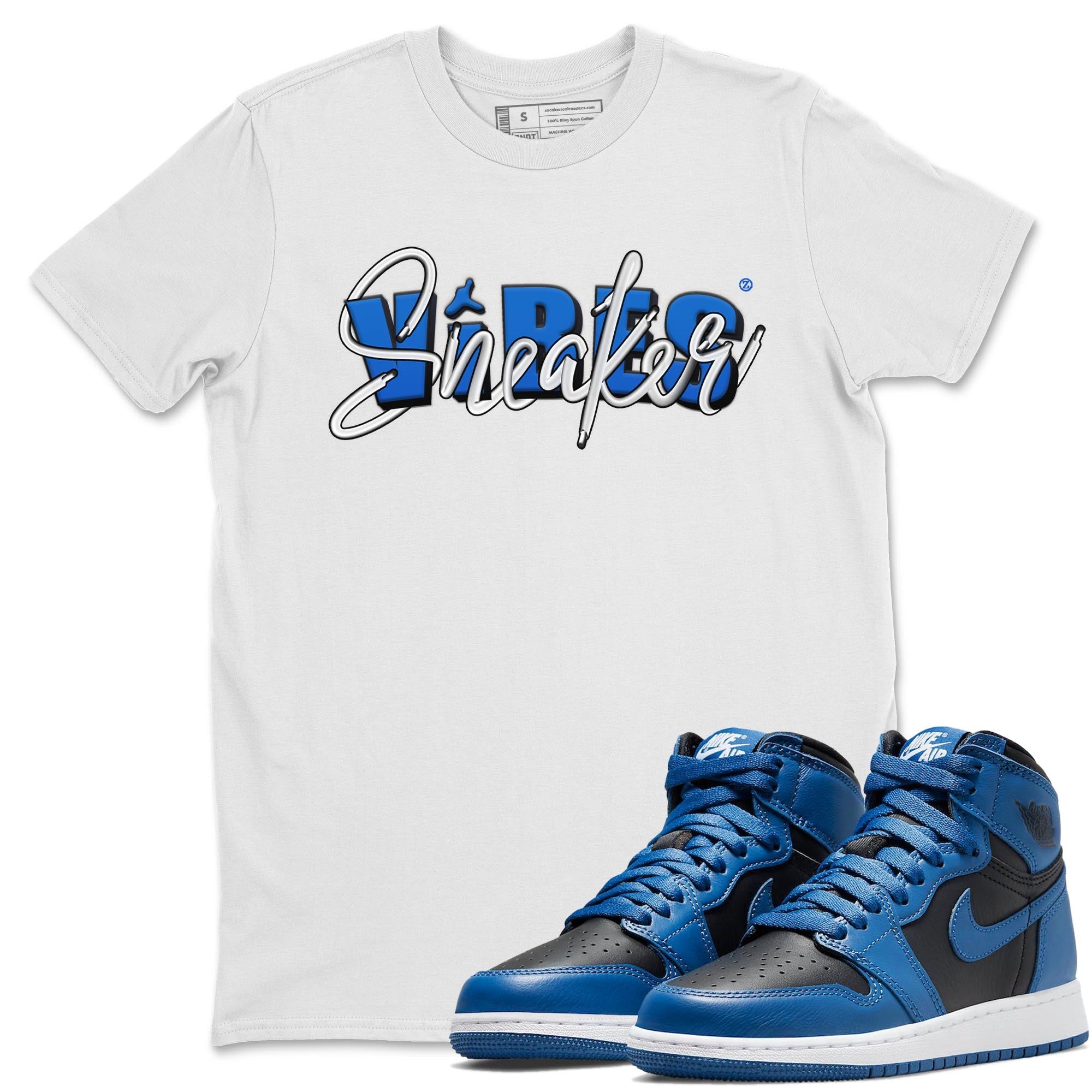 Jordan 1 Dark Marina Blue Sneaker Matching T-Shirt Sneaker Vibes Sneaker Tees Jordan 1 Dark Marina Blue Sneaker Release Tees Crew Neck Tees