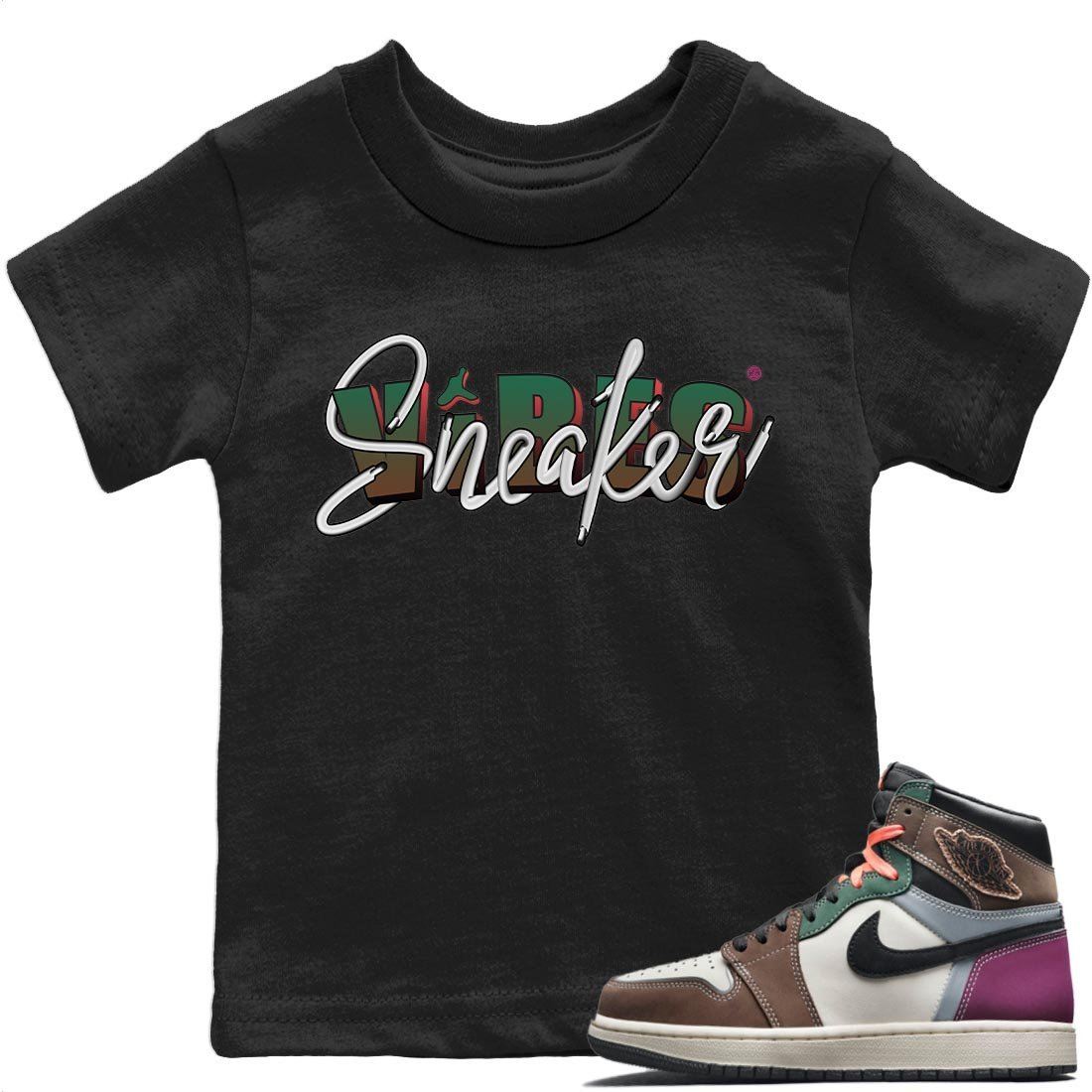 Jordan 1 Hand Crafted Sneaker Matching T-Shirt Sneaker Vibes Sneaker Tees Jordan 1 Hand Crafted Sneaker Release Tees Kids Shirts