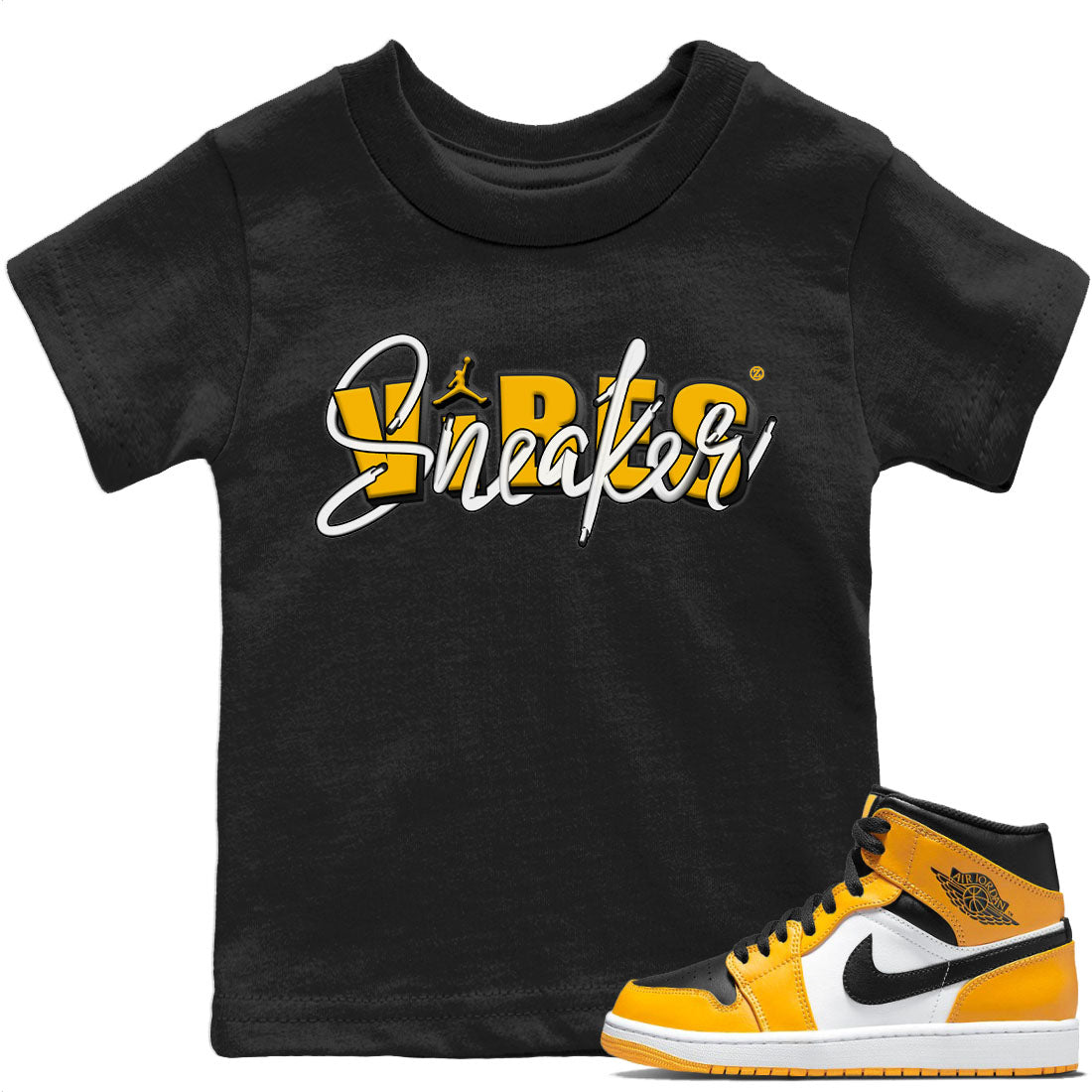 Jordan 1 Taxi Sneaker Matching T-Shirt Sneaker Vibes Sneaker Tees Jordan 1 Taxi Sneaker Release Tees Kids Shirts