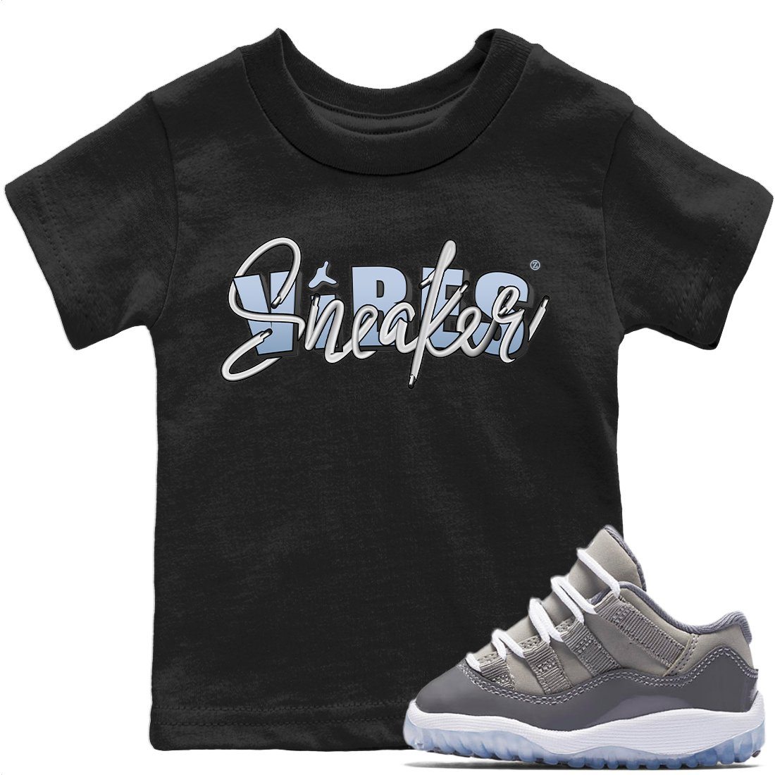 Jordan 11 Cool Grey Sneaker Matching T-Shirt Sneaker Vibes Sneaker Tees Jordan 11 Cool Grey Sneaker Release Tees Kids Shirts