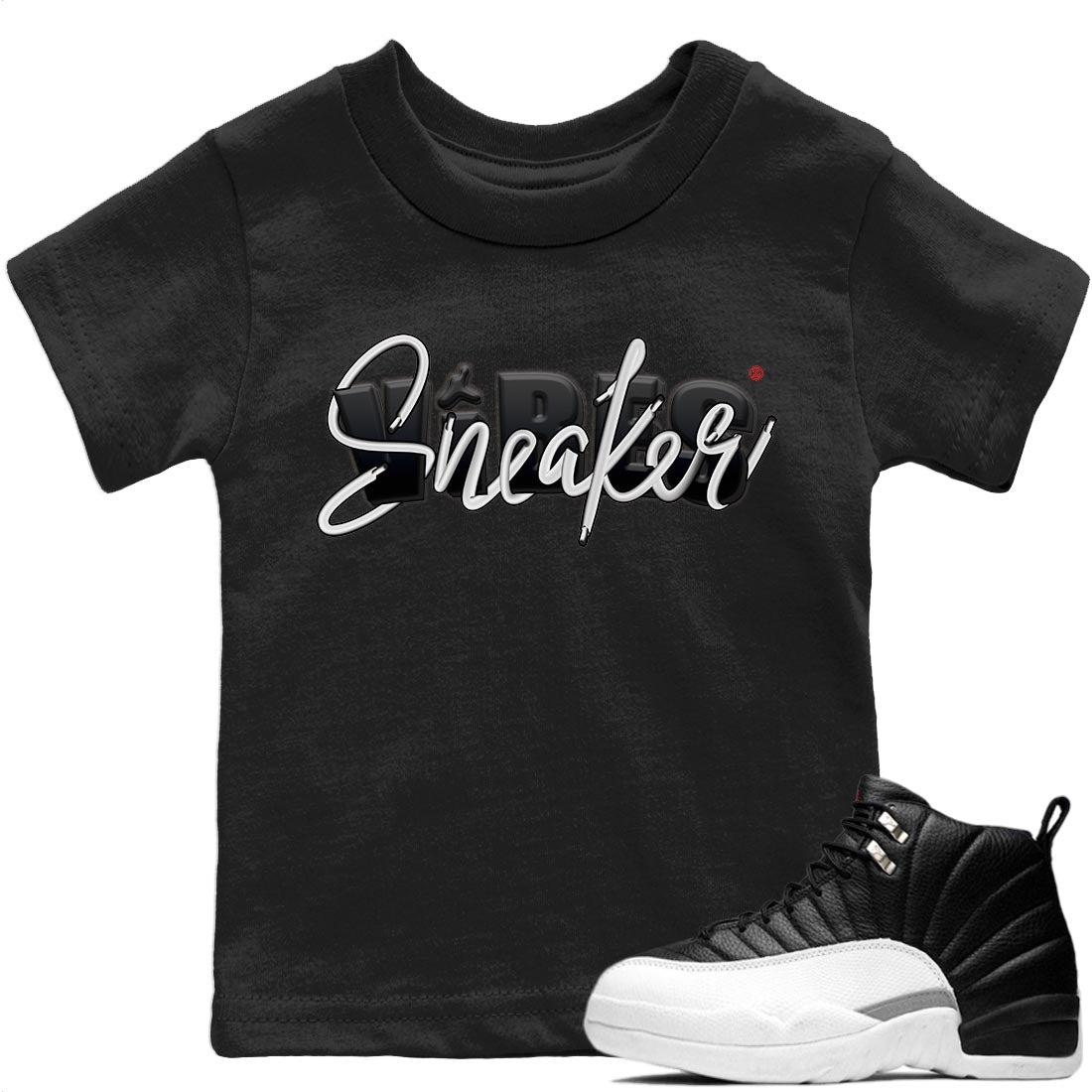 Jordan 12 Playoffs Sneaker Matching T-Shirt Sneaker Vibes Sneaker Tees Jordan 12 Playoffs Sneaker Release Tees Kids Shirts