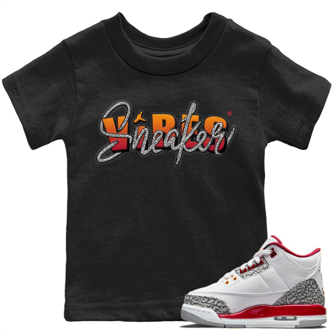 Jordan 3 Cardinal Sneaker Matching T-Shirt Sneaker Vibes Sneaker Tees Jordan 3 Cardinal Sneaker Release Tees Kids Shirts