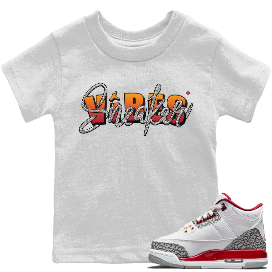 Jordan 3 Cardinal Sneaker Matching T-Shirt Sneaker Vibes Sneaker Tees Jordan 3 Cardinal Sneaker Release Tees Kids Shirts