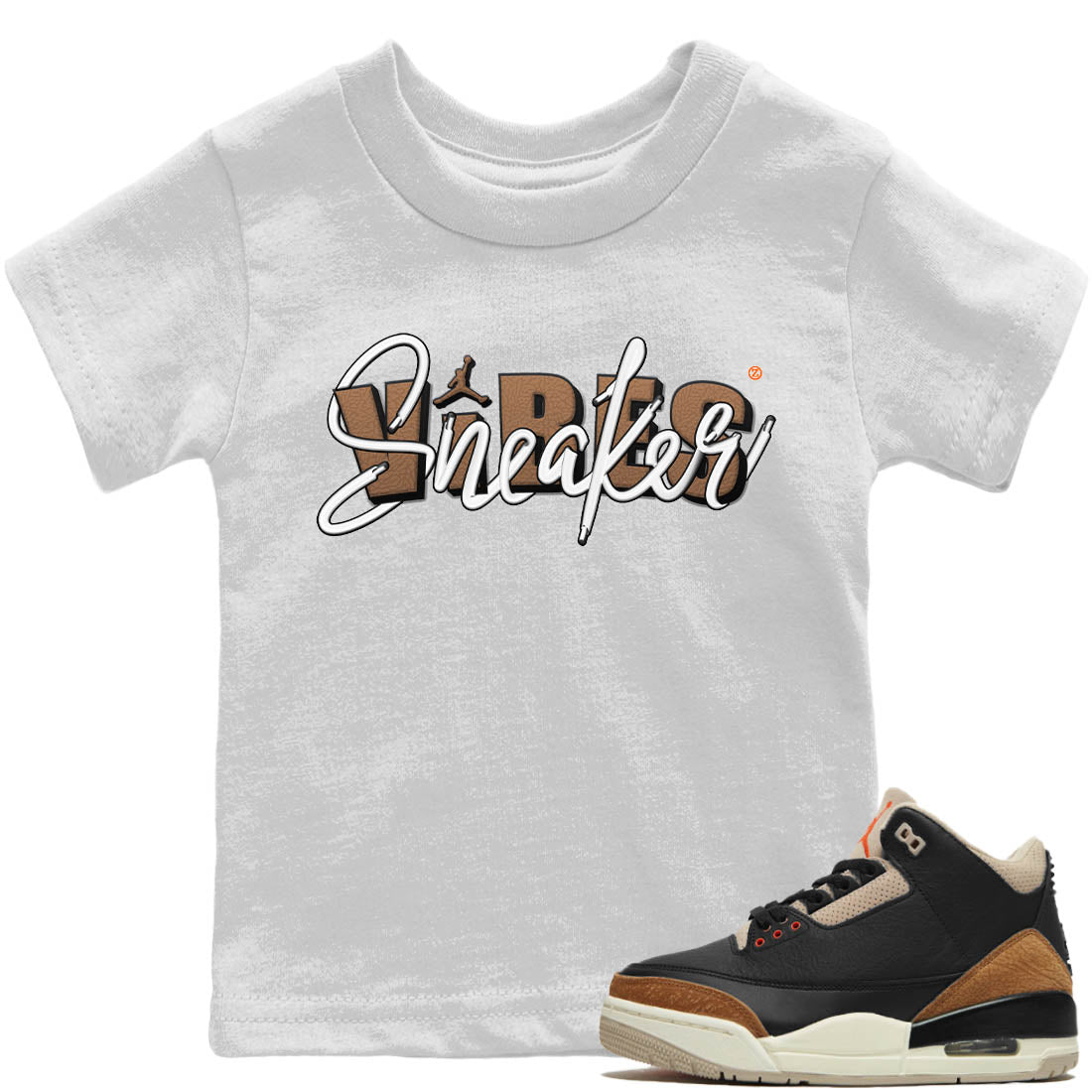 Jordan 3 Desert Elephant Sneaker Matching T-Shirt Sneaker Vibes Sneaker Tees Jordan 3 Desert Elephant Sneaker Release Tees Kids Shirts