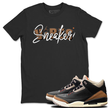 Jordan 3 Desert Elephant Sneaker Matching T-Shirt Sneaker Vibes Sneaker Tees Jordan 3 Desert Elephant Sneaker Release Tees Crew Neck Tees