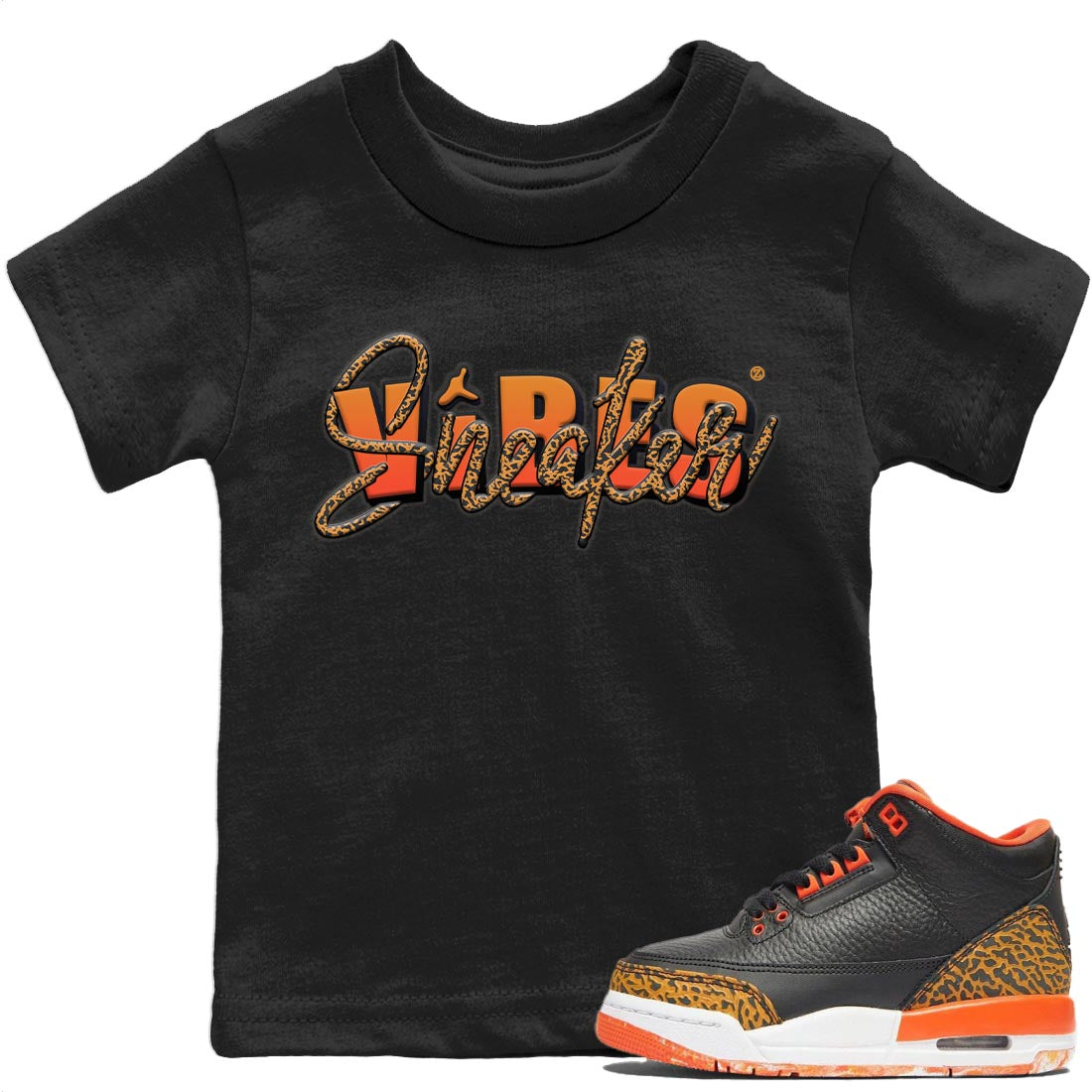 Jordan 3 Kumquat Sneaker Matching T-Shirt Sneaker Vibes Sneaker Tees Jordan 3 Kumquat Sneaker Release Tees Kids Shirts