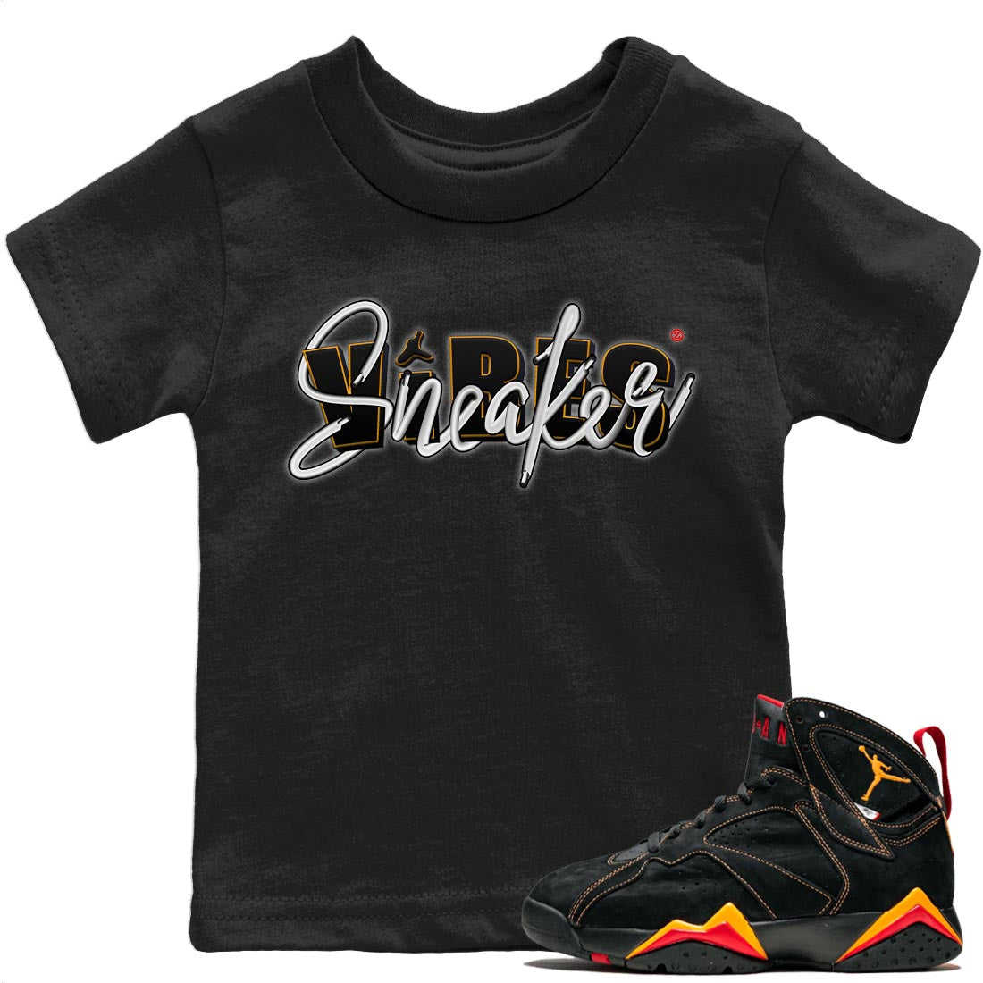 Jordan 7 Citrus Shirt To Match Jordans Sneaker Vibes Sneaker Tees Jordan 7 Citrus Drip Gear Zone Sneaker Matching Clothing Kids Shirts