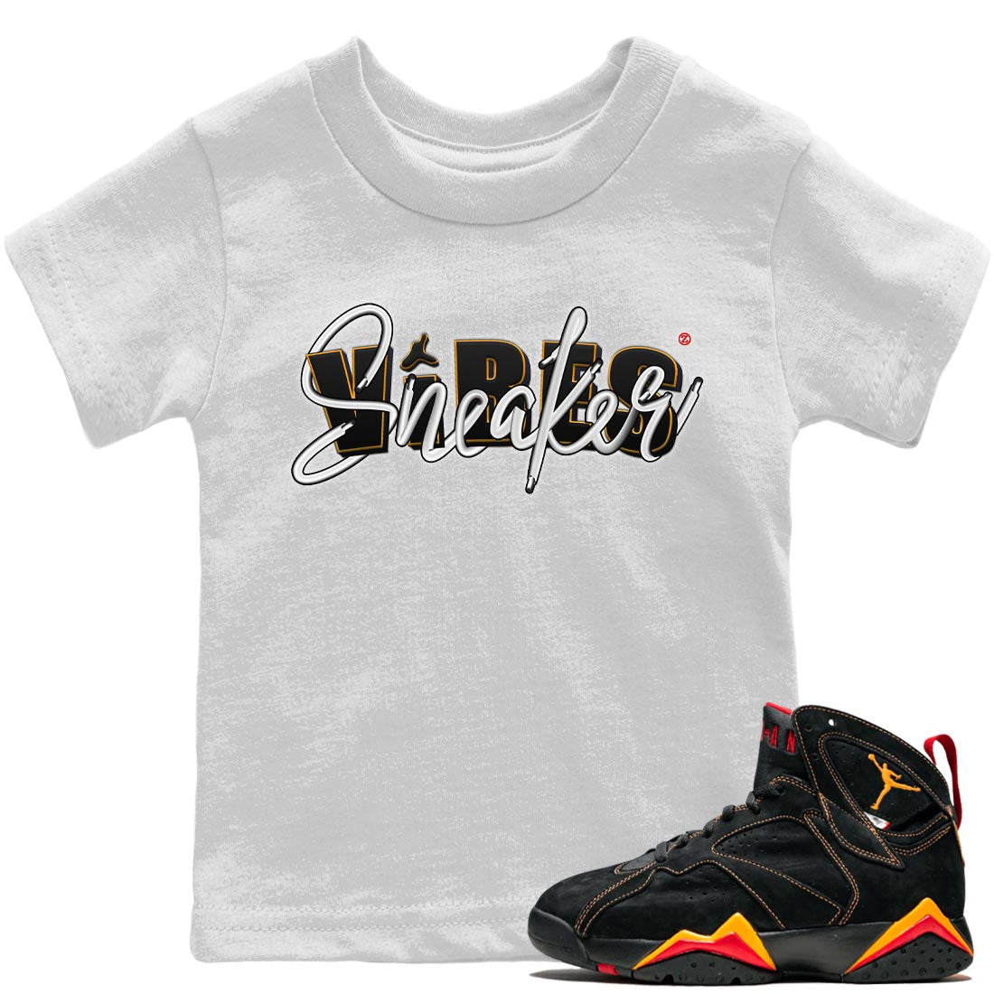 Jordan 7 Citrus Shirt To Match Jordans Sneaker Vibes Sneaker Tees Jordan 7 Citrus Drip Gear Zone Sneaker Matching Clothing Kids Shirts
