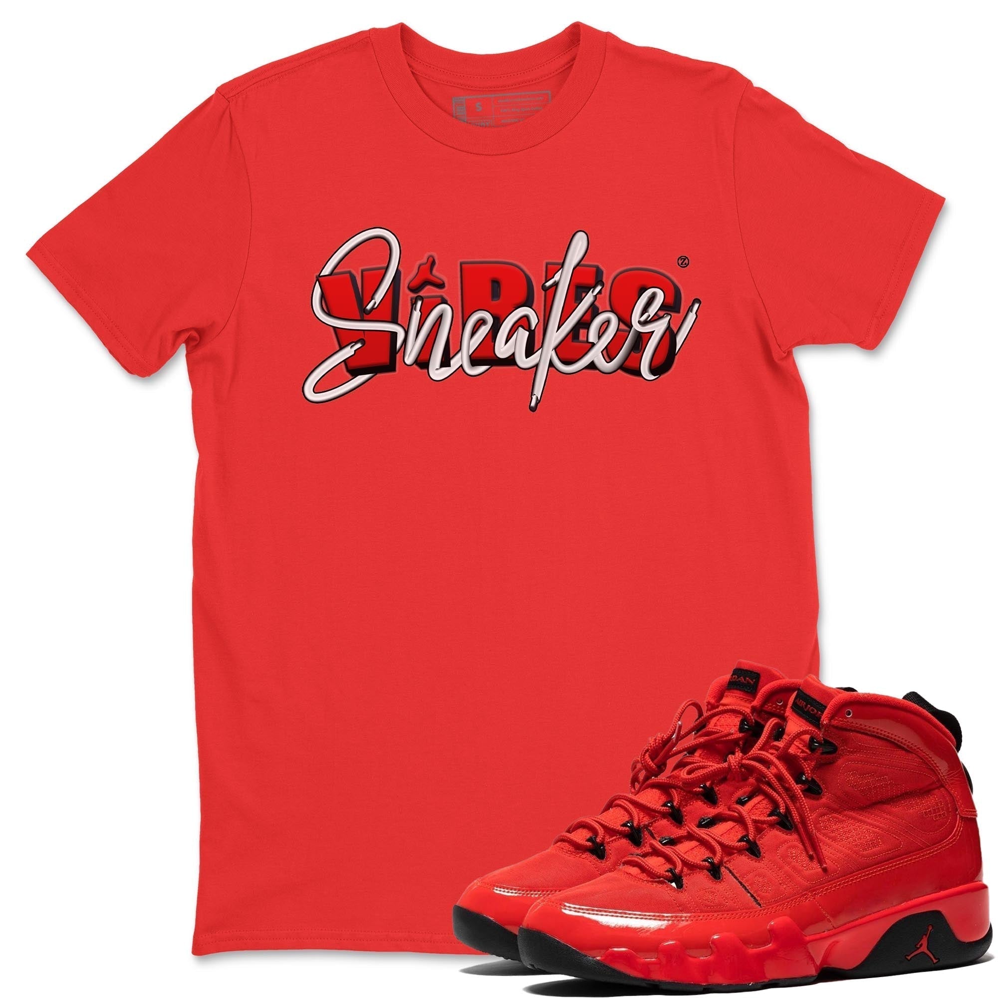 Jordan 9 Chile Red Shirt To Match Jordans Sneaker Vibes Sneaker Tees Jordan 9 Chile Red Drip Gear Zone Sneaker Matching Clothing Unisex Shirts