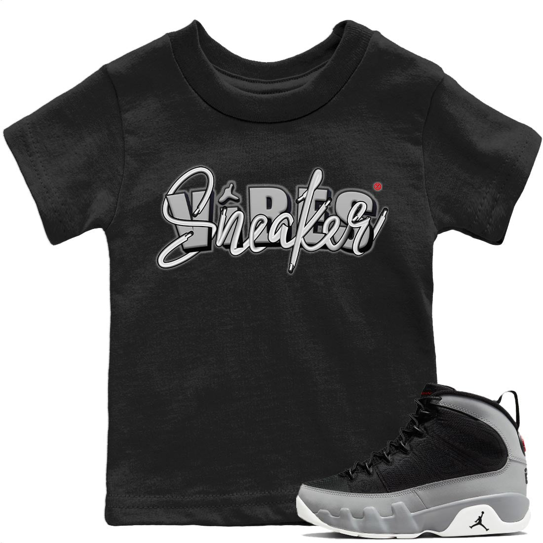 Jordan 9 Particle Grey Shirt To Match Jordans Sneaker Vibes Sneaker Tees Jordan 9 Particle Grey Drip Gear Zone Sneaker Matching Clothing Kids Shirts