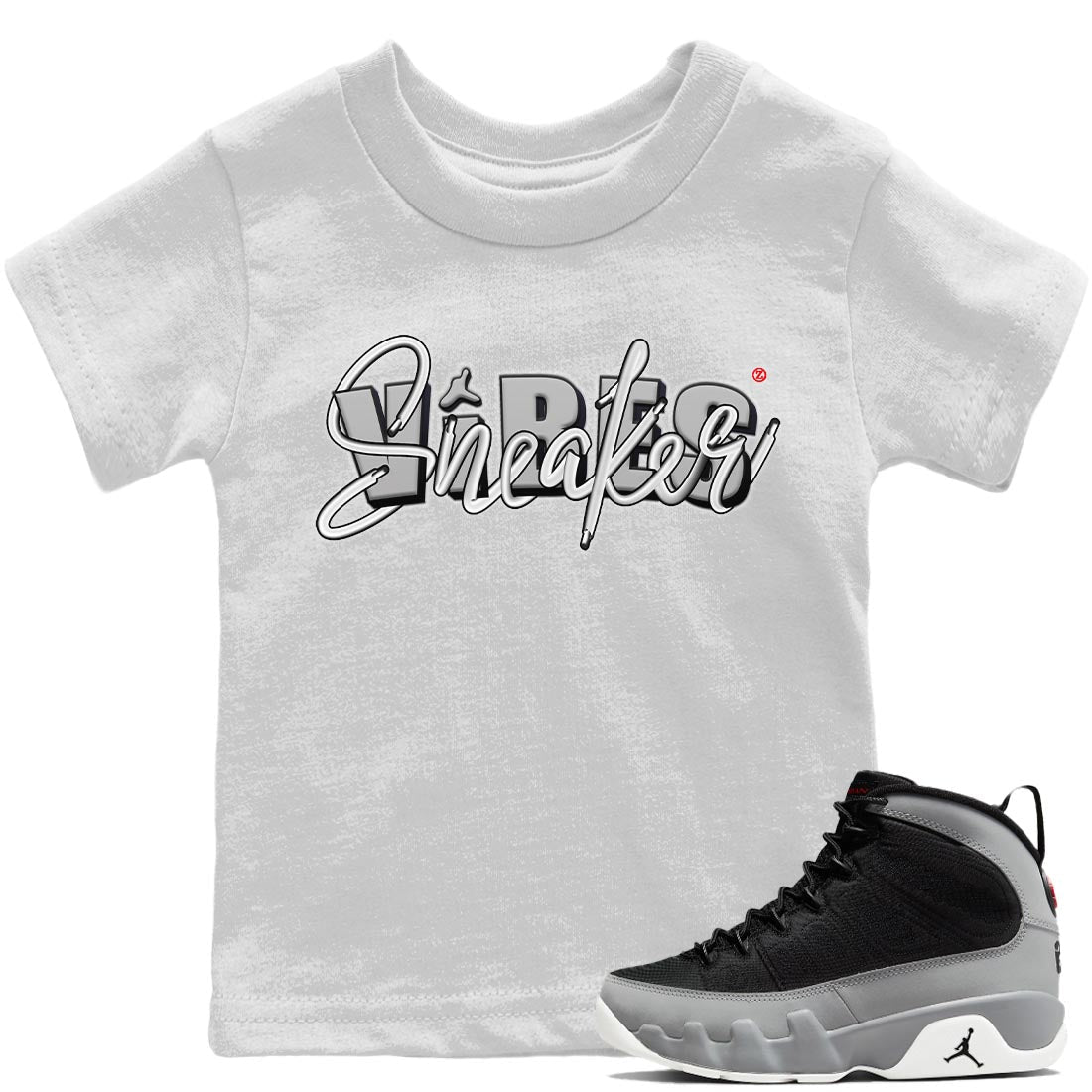 Jordan 9 Particle Grey Shirt To Match Jordans Sneaker Vibes Sneaker Tees Jordan 9 Particle Grey Drip Gear Zone Sneaker Matching Clothing Kids Shirts