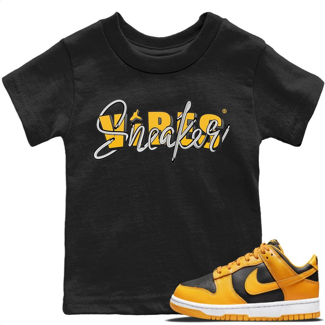 Dunk Championship Goldenrod Sneaker Match Tees Sneaker Vibes Sneaker Tees Dunk Championship Goldenrod Jordan to match sneaker T-Shirt Kids Shirts