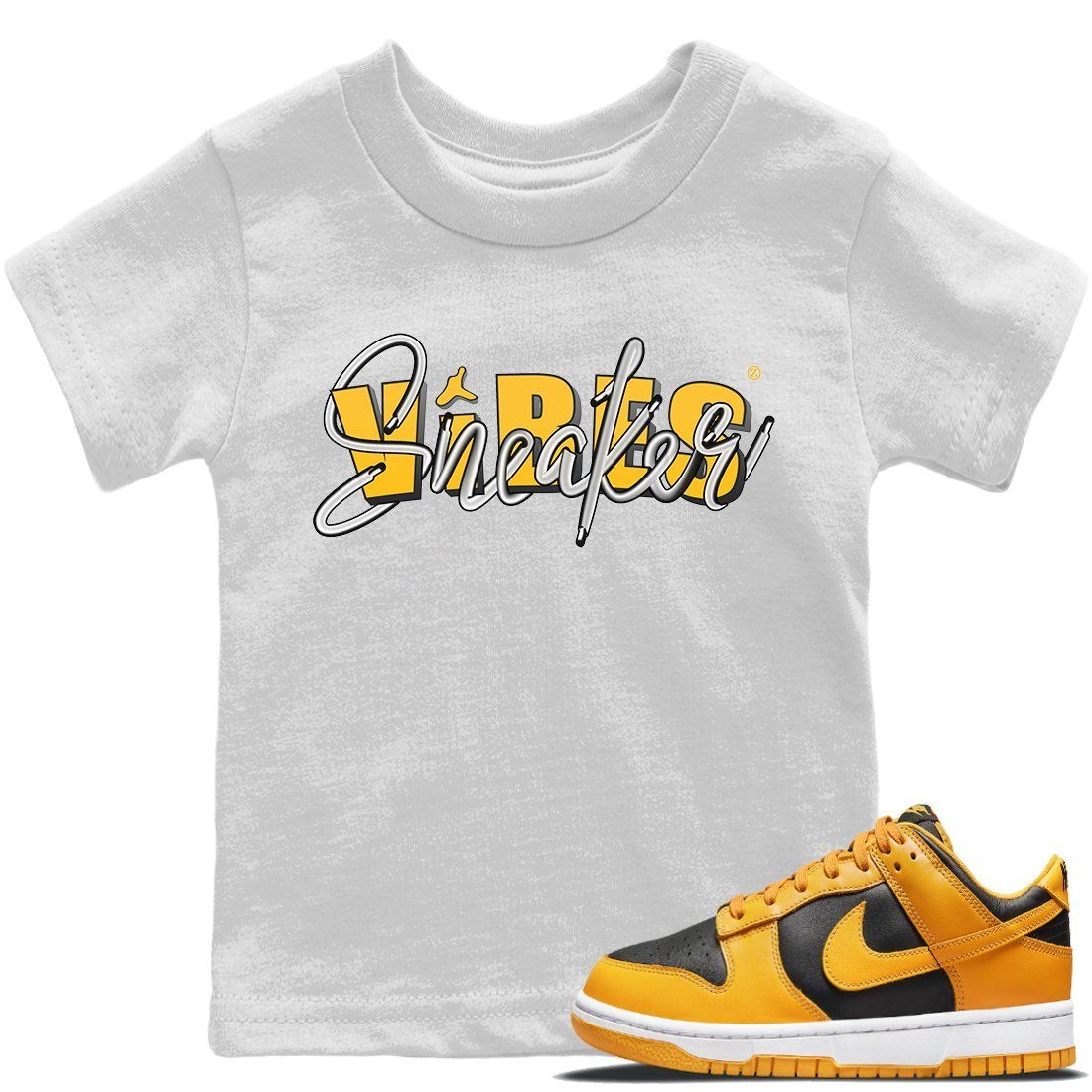 Dunk Championship Goldenrod Sneaker Match Tees Sneaker Vibes Sneaker Tees Dunk Championship Goldenrod Jordan to match sneaker T-Shirt Kids Shirts