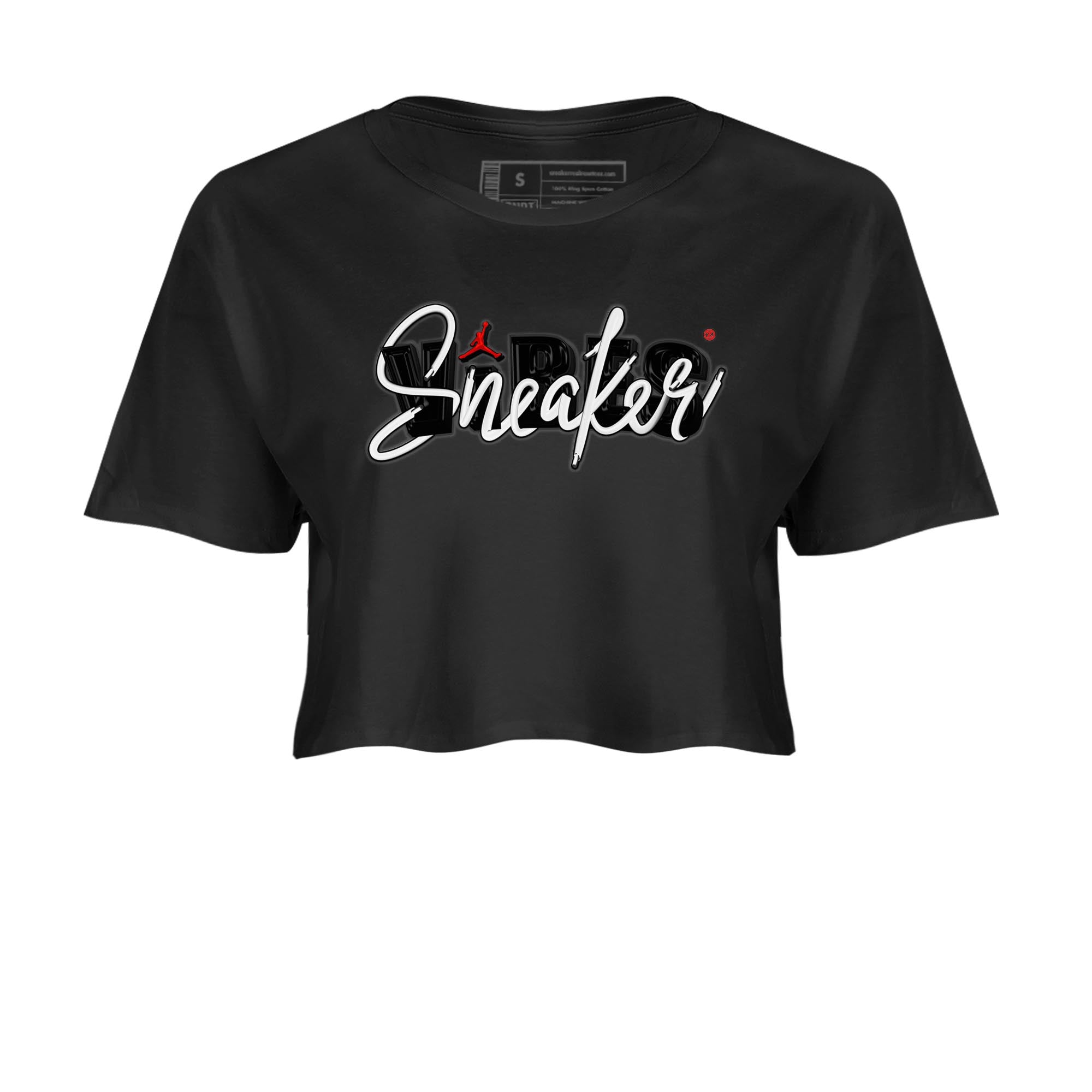 Yeezy 350 Bred shirt to match jordans Sneaker Vibes Streetwear Sneaker Shirt Yeezy Boost 350 V2 Bred Drip Gear Zone Sneaker Matching Clothing Black 2 Crop T-Shirt