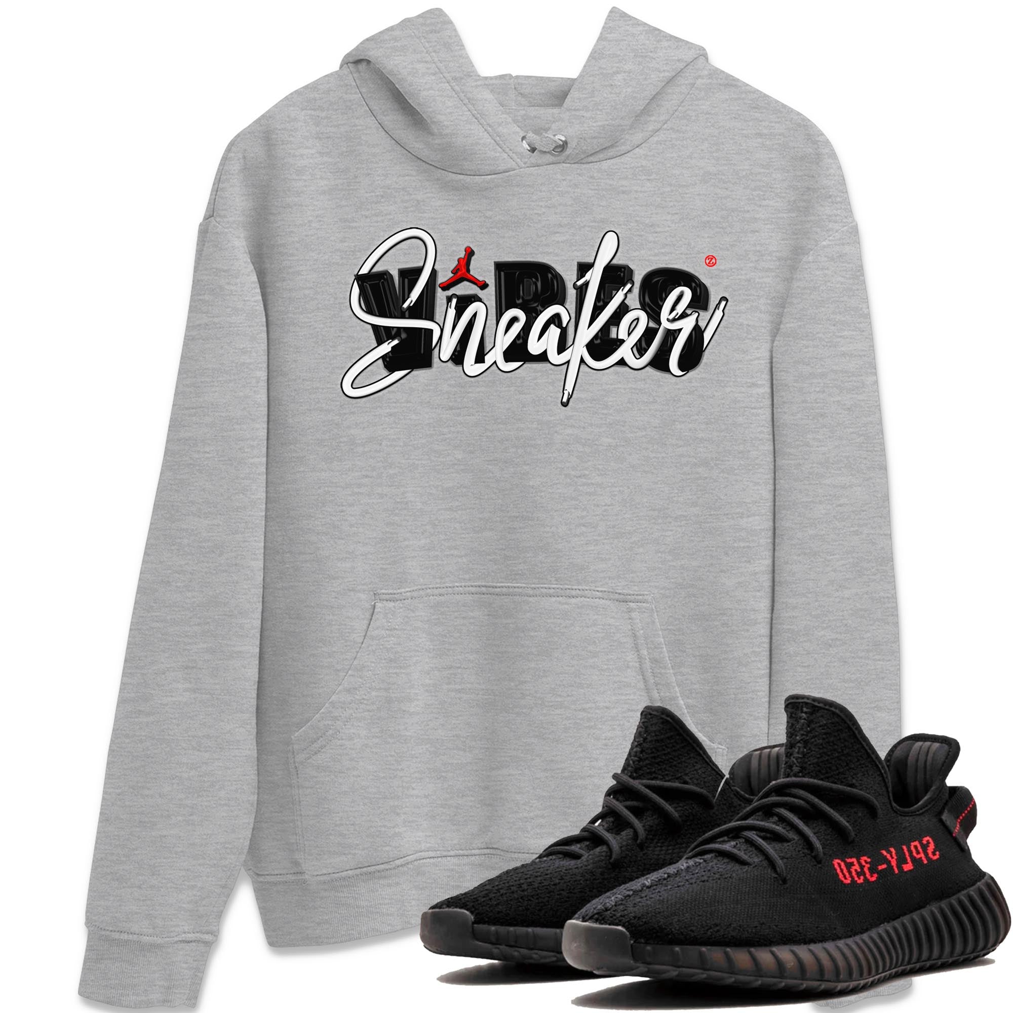 Yeezy 350 Bred shirt to match jordans Sneaker Vibes Streetwear Sneaker Shirt Yeezy Boost 350 V2 Bred Drip Gear Zone Sneaker Matching Clothing Unisex Heather Grey 1 T-Shirt