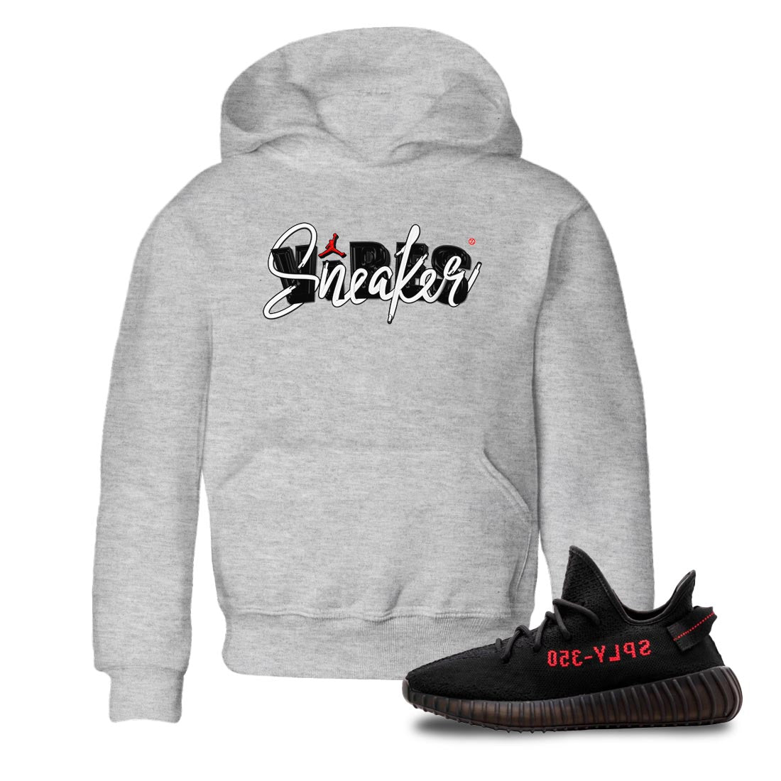 Yeezy 350 Bred shirt to match jordans Sneaker Vibes Streetwear Sneaker Shirt Yeezy Boost 350 V2 Bred Drip Gear Zone Sneaker Matching Clothing Baby Toddler Heather Grey 1 T-Shirt