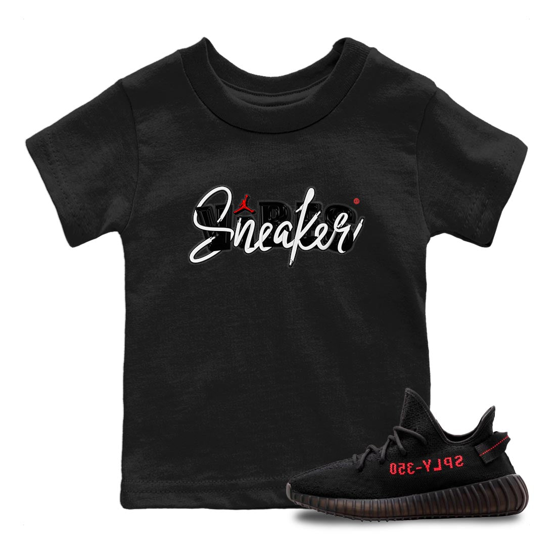 Yeezy 350 Bred shirt to match jordans Sneaker Vibes Streetwear Sneaker Shirt Yeezy Boost 350 V2 Bred Drip Gear Zone Sneaker Matching Clothing Baby Toddler Black 1 T-Shirt