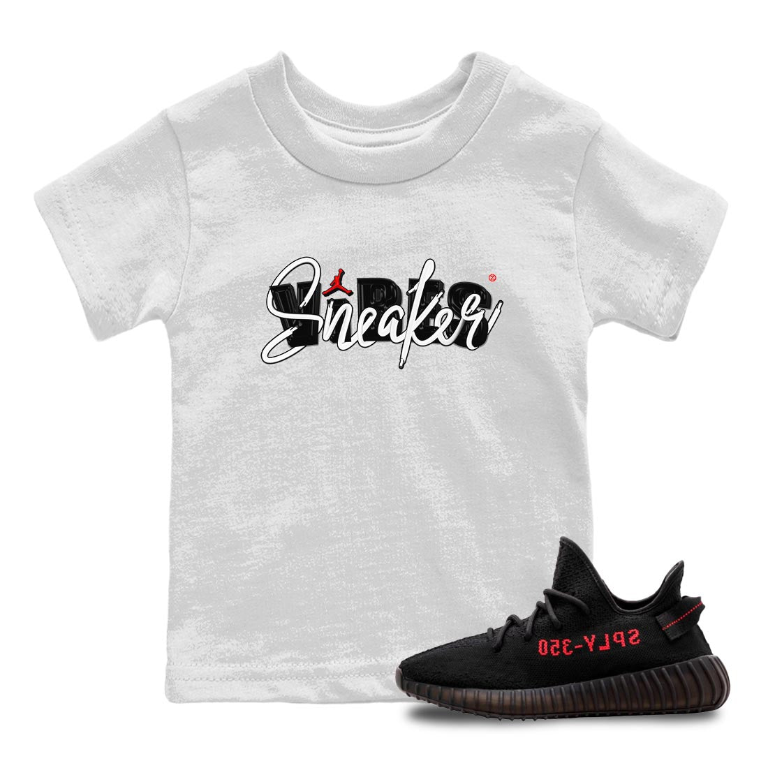 Yeezy 350 Bred shirt to match jordans Sneaker Vibes Streetwear Sneaker Shirt Yeezy Boost 350 V2 Bred Drip Gear Zone Sneaker Matching Clothing Baby Toddler White 1 T-Shirt