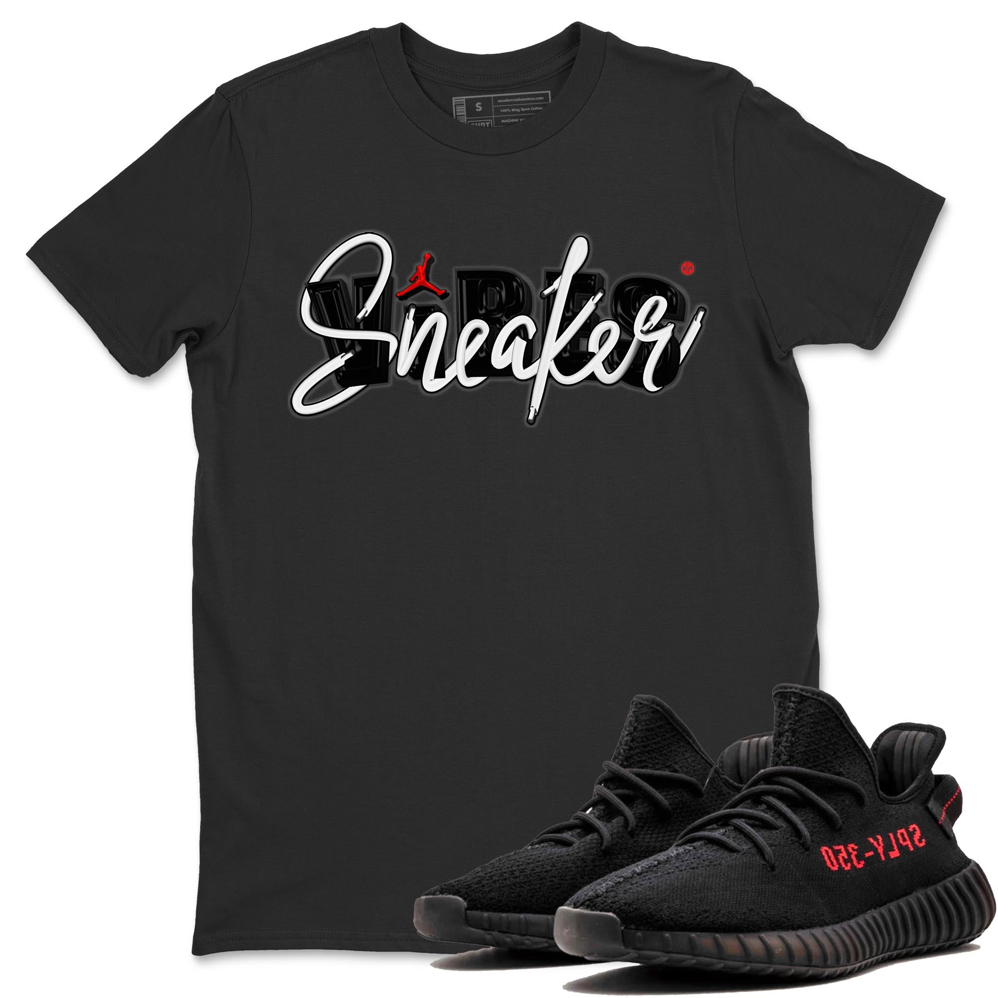 Yeezy 350 Bred shirt to match jordans Sneaker Vibes Streetwear Sneaker Shirt Yeezy Boost 350 V2 Bred Drip Gear Zone Sneaker Matching Clothing Unisex Black 1 T-Shirt