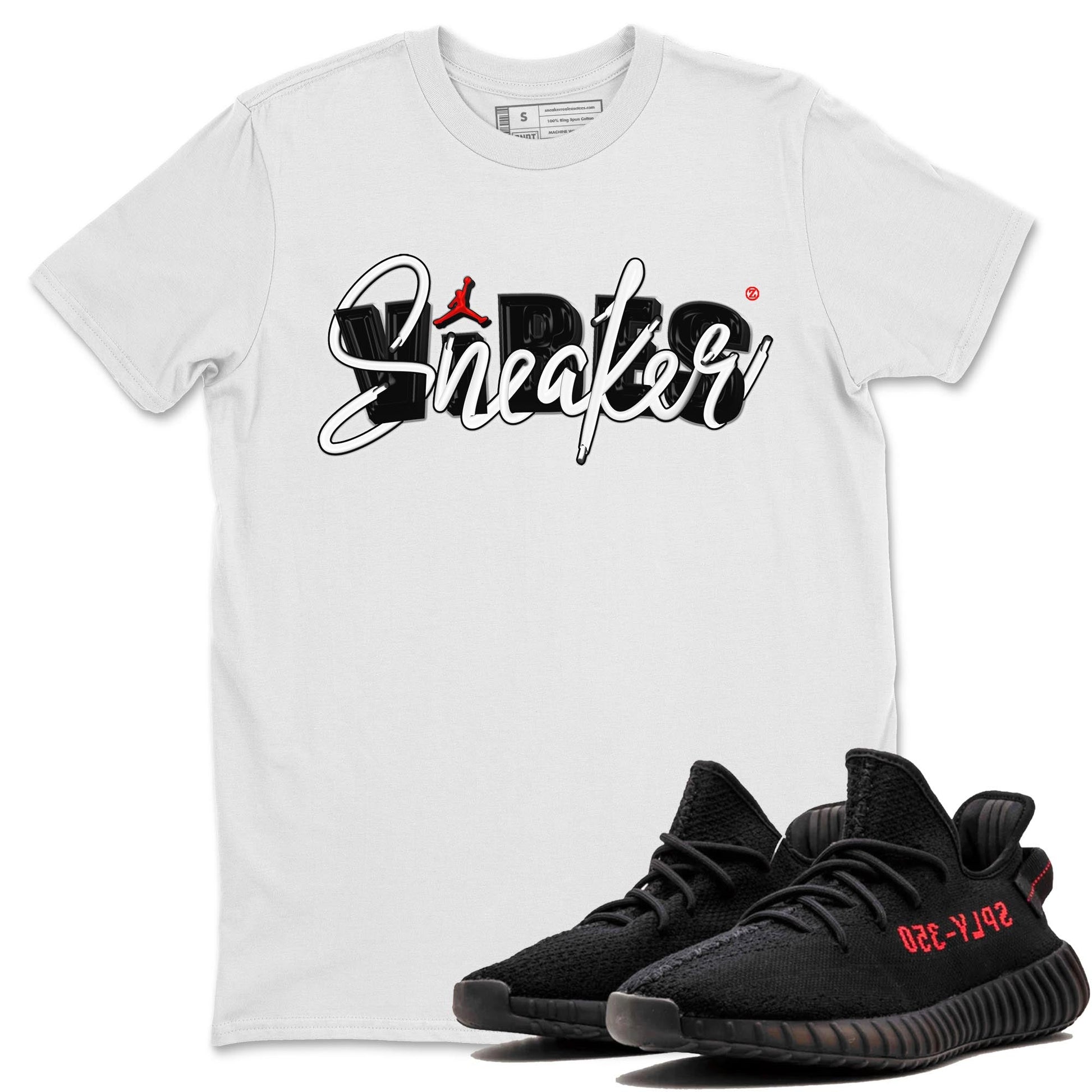 Yeezy 350 Bred shirt to match jordans Sneaker Vibes Streetwear Sneaker Shirt Yeezy Boost 350 V2 Bred Drip Gear Zone Sneaker Matching Clothing Unisex White 1 T-Shirt