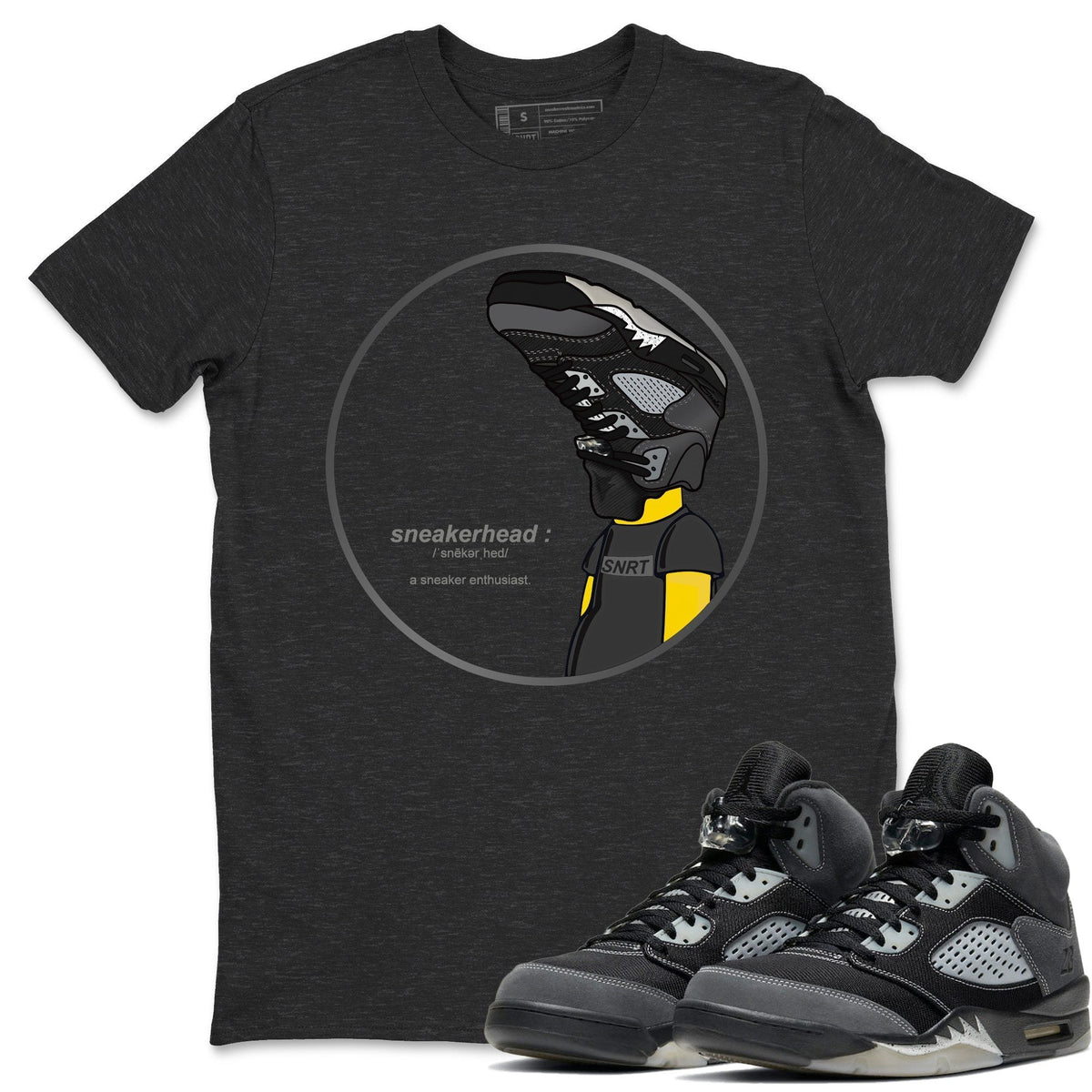 Jordan 5 Anthracite Shirt To Match Jordans Sneakerhead Sneaker Tees Jordan 5 Anthracite Drip Gear Zone Sneaker Matching Clothing Unisex Shirts