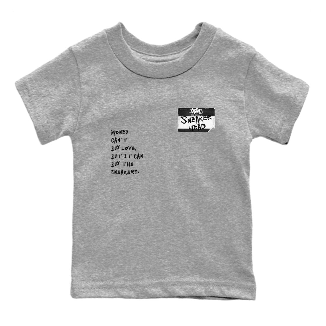 Air Jordan 1 High OG Black White shirt to match jordans streetwear brand Sneakerhead Badge sneaker tees Air Jordan 1 Black White Drip Gear Zone baby toddler Heather Grey 2 cotton Shirt