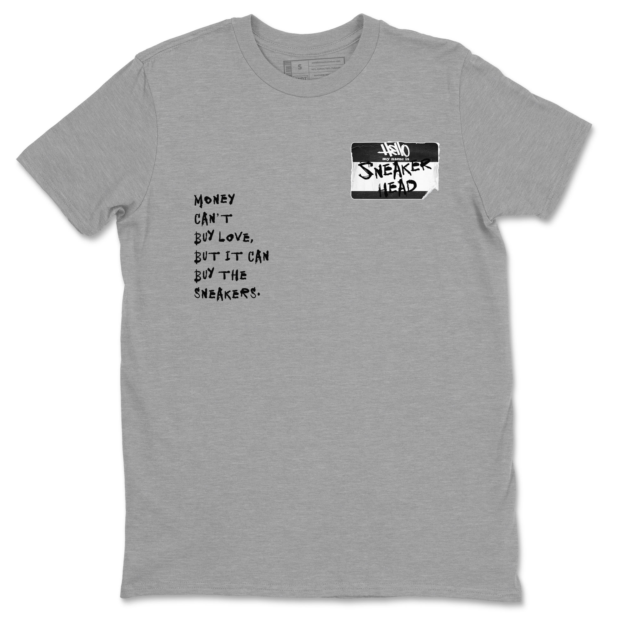 Air Jordan 1 High OG Black White shirt to match jordans streetwear brand Sneakerhead Badge sneaker tees Air Jordan 1 Black White Drip Gear Zone unisex cotton Heather Grey 2 crew neck shirt