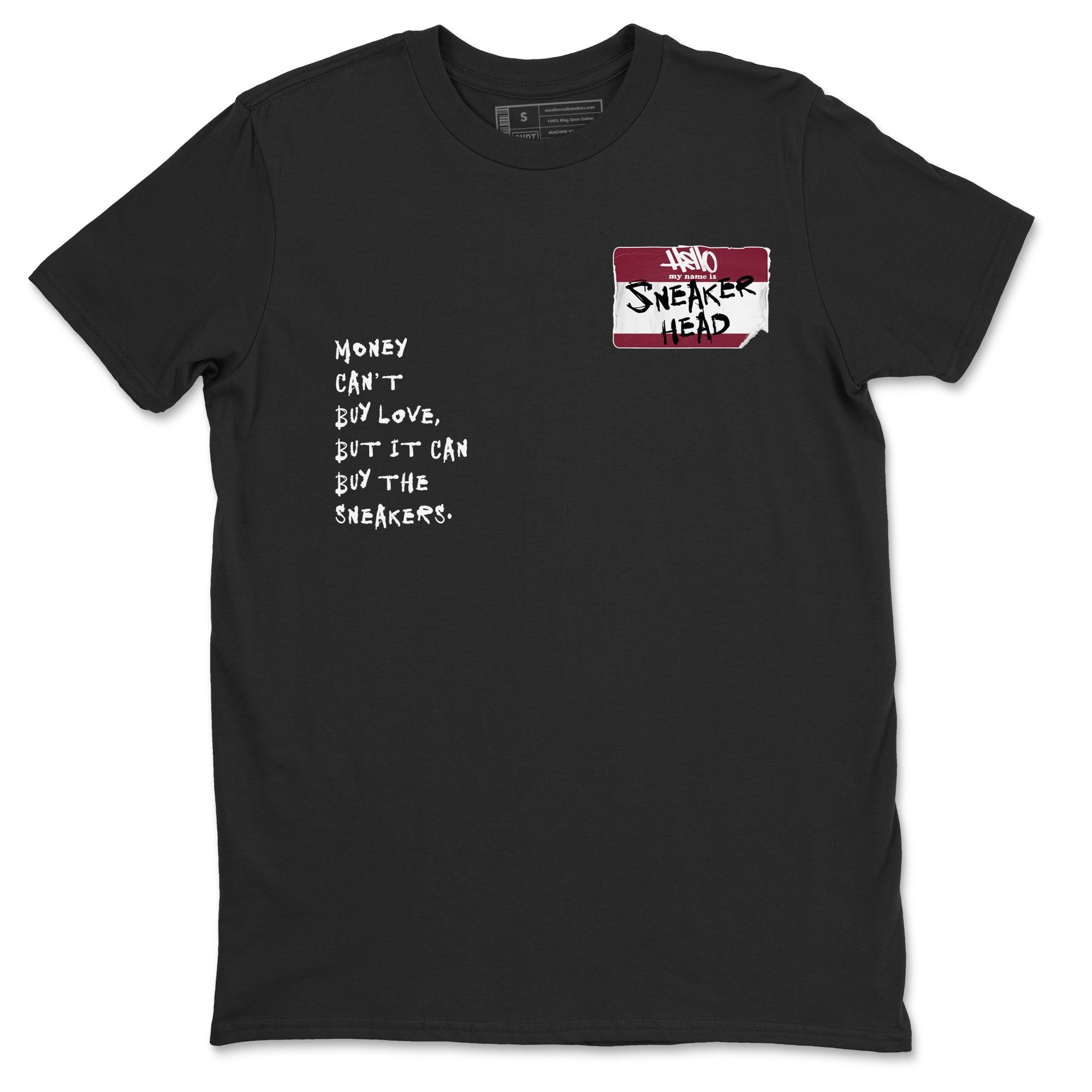 1s Metallic Burgundy shirt to match jordans streetwear brand Sneakerhead Badge sneaker tees Air Jordan 1 Metallic Burgundy Drip Gear Zone unisex cotton Black 2 crew neck shirt