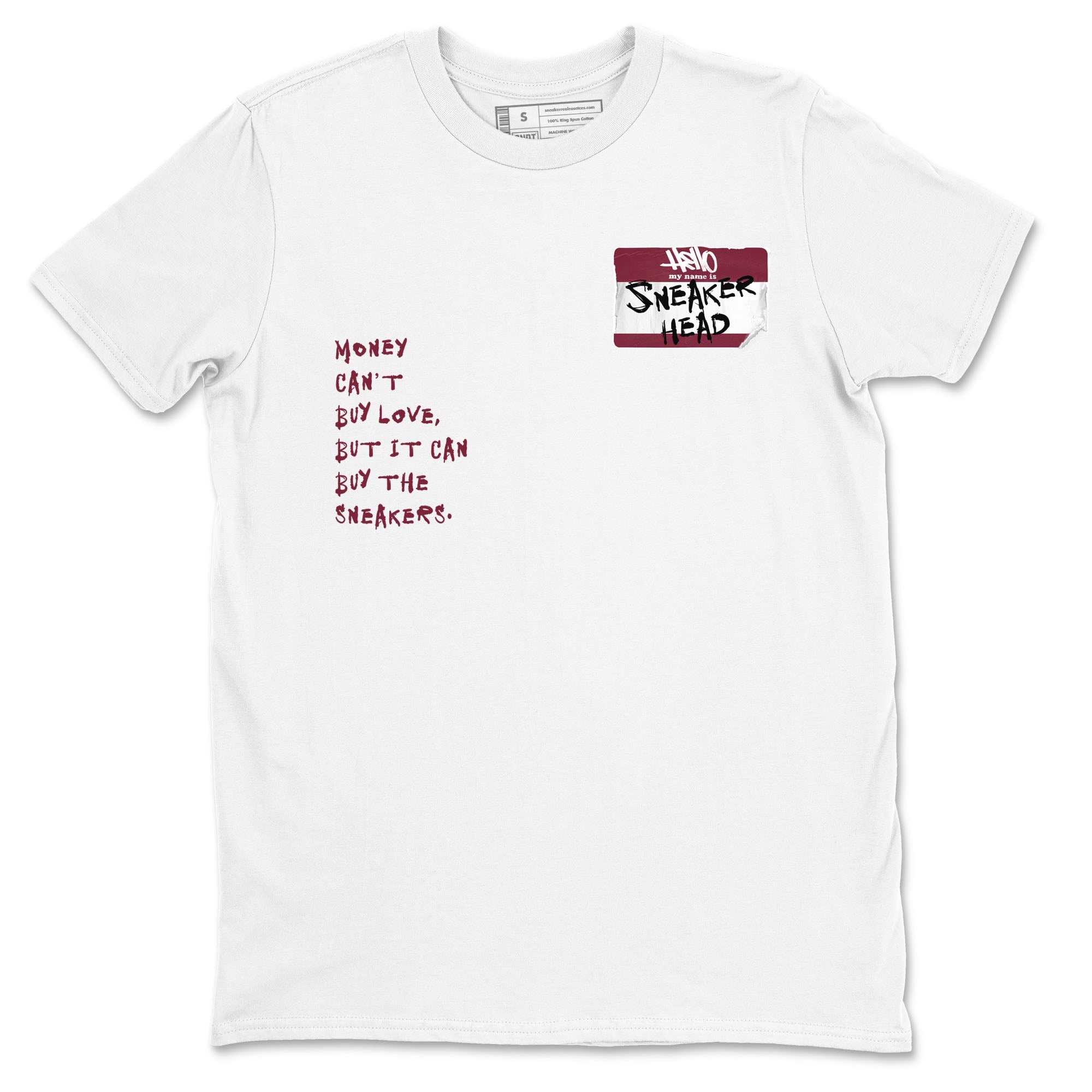 1s Metallic Burgundy shirt to match jordans streetwear brand Sneakerhead Badge sneaker tees Air Jordan 1 Metallic Burgundy Drip Gear Zone unisex cotton White 2 crew neck shirt