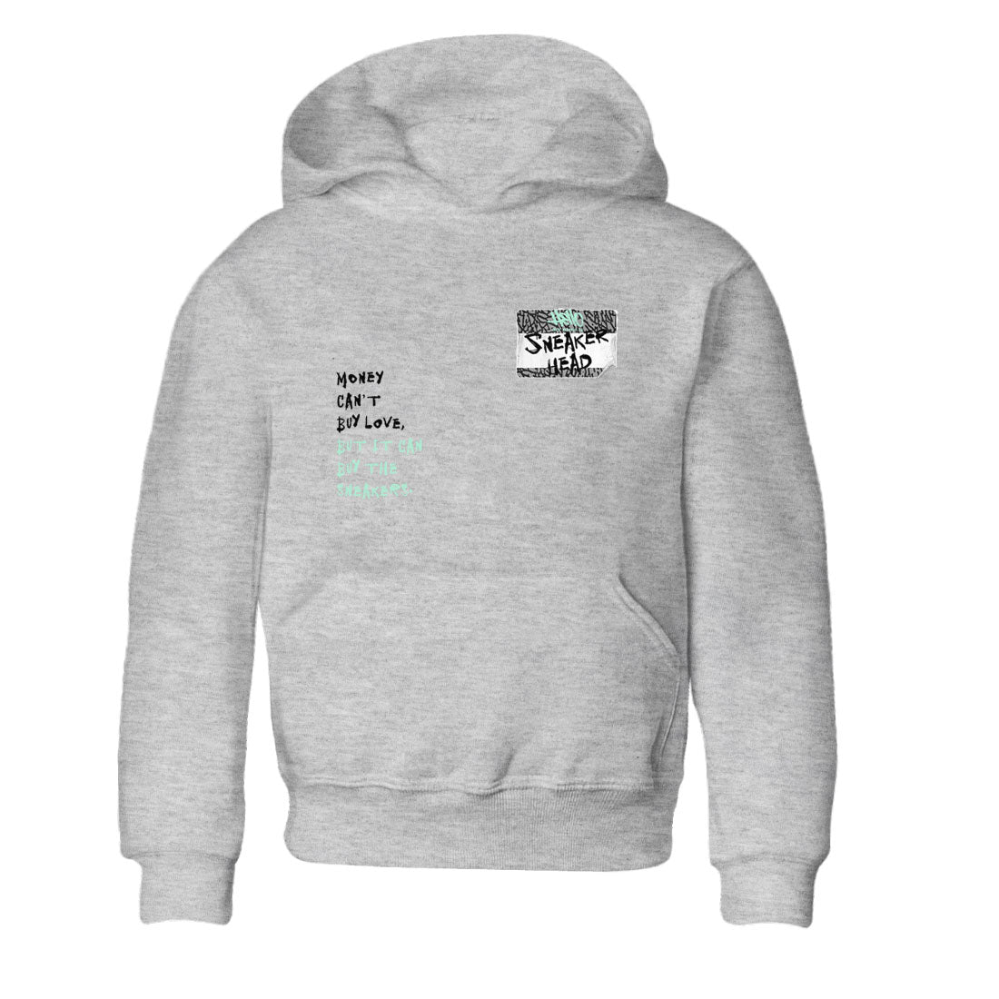 3s Green Glow shirt to match jordans Sneakerhead Badge sneaker tees Air Jordan 3 Green Glow Drip Gear Zone baby toddler Heather Grey 2 cotton Shirt