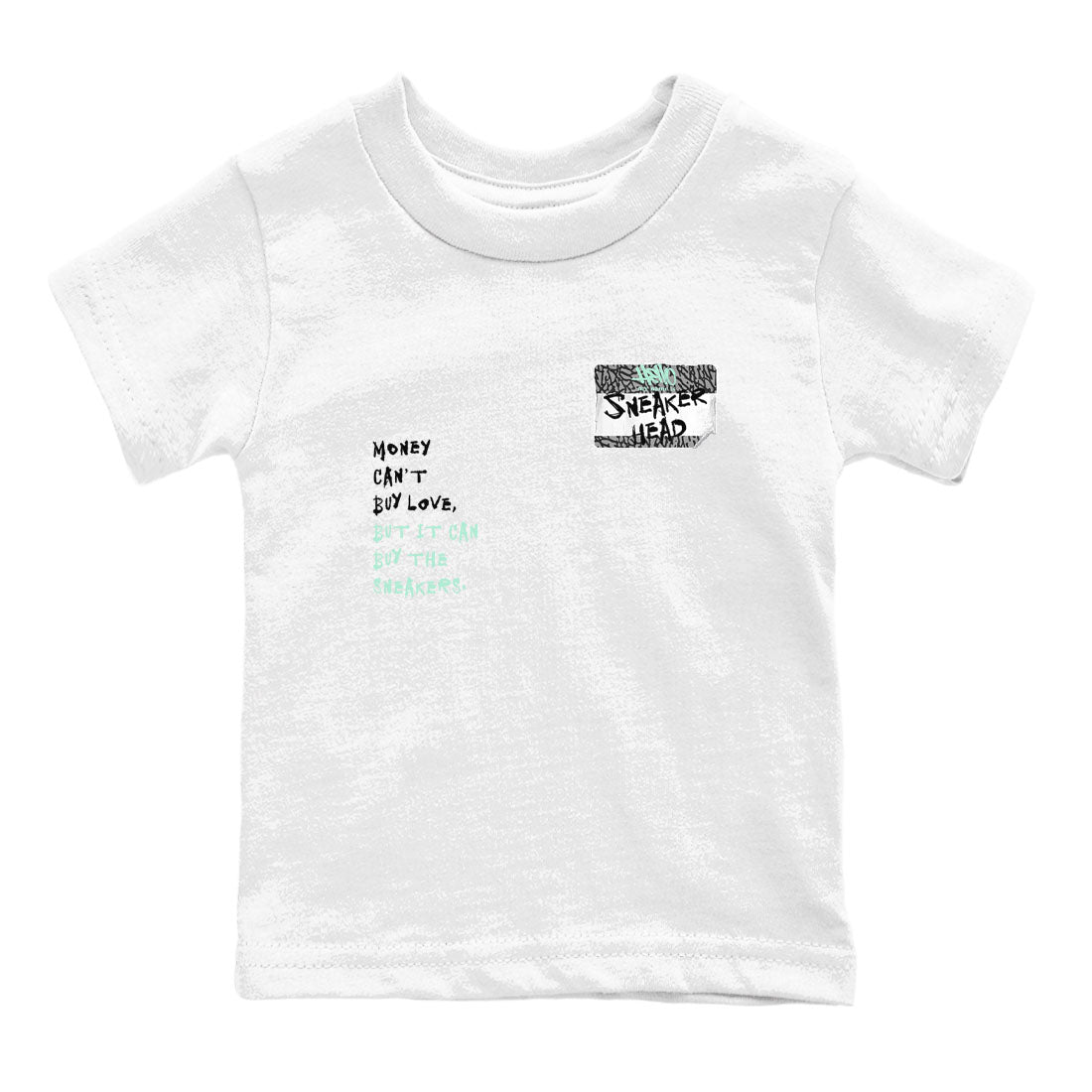 3s Green Glow shirt to match jordans Sneakerhead Badge sneaker tees Air Jordan 3 Green Glow Drip Gear Zone baby toddler White 2 cotton Shirt