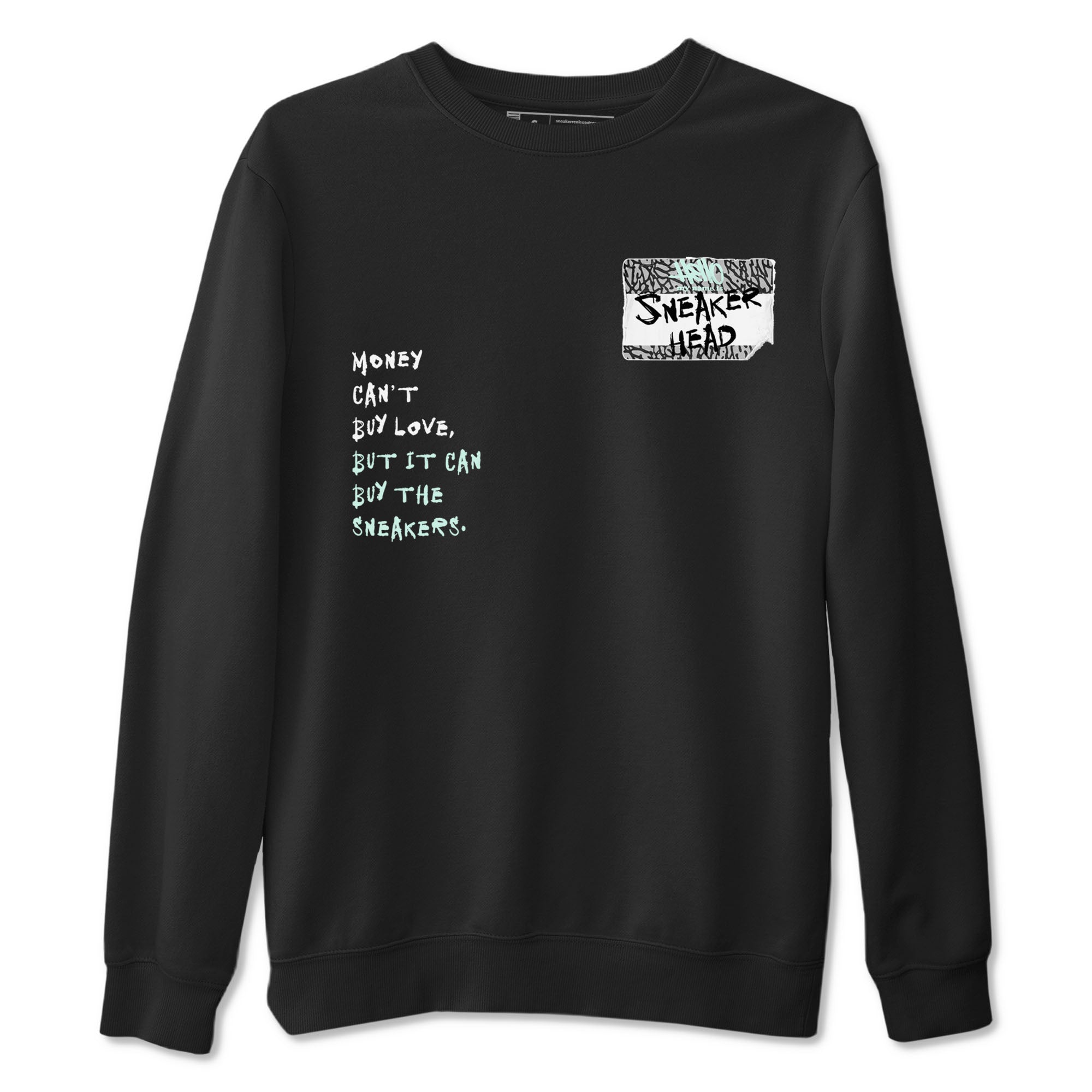 3s Green Glow shirt to match jordans Sneakerhead Badge sneaker tees Air Jordan 3 Green Glow Drip Gear Zone unisex cotton Black 2 crew neck shirt