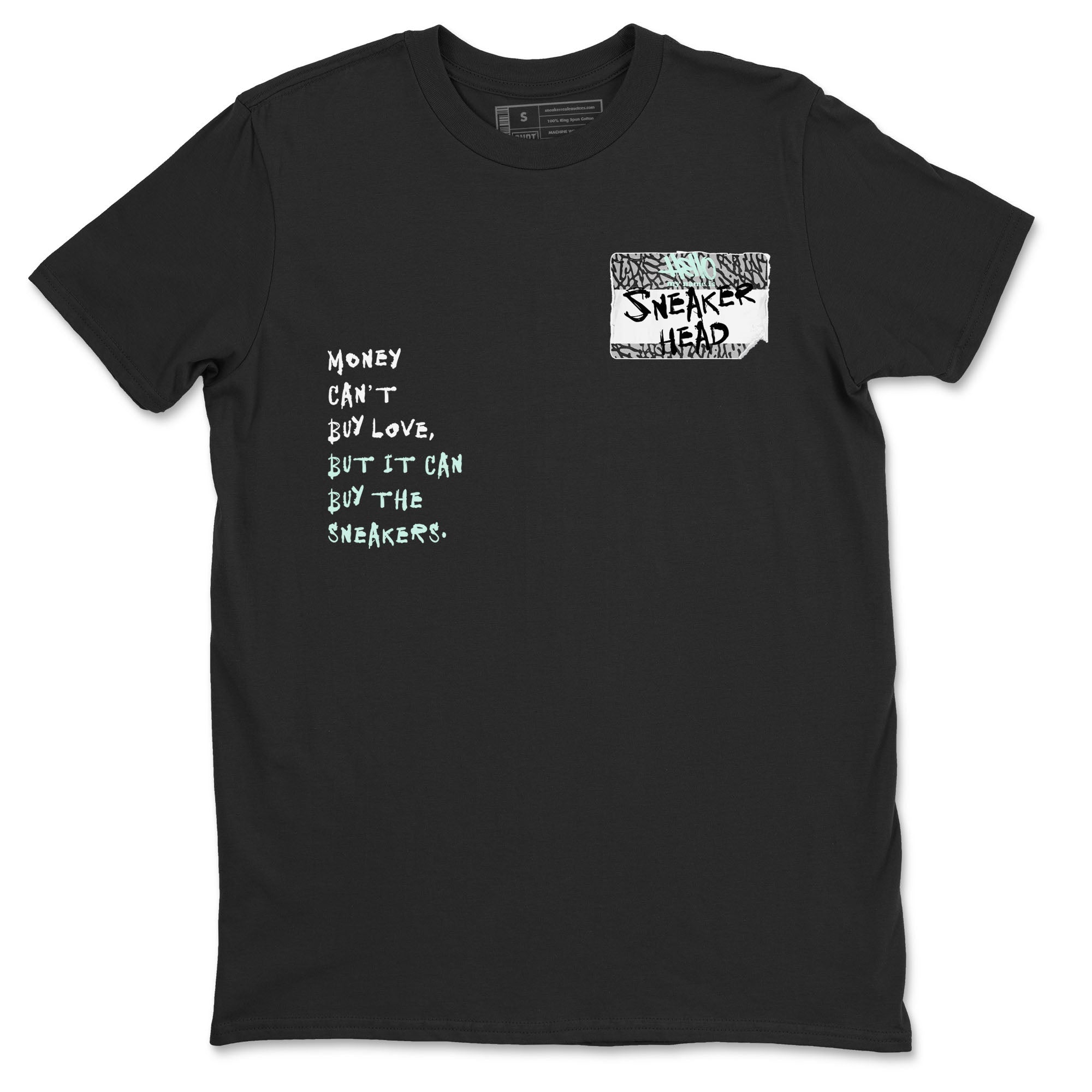 3s Green Glow shirt to match jordans Sneakerhead Badge sneaker tees Air Jordan 3 Green Glow Drip Gear Zone unisex cotton Black 2 crew neck shirt