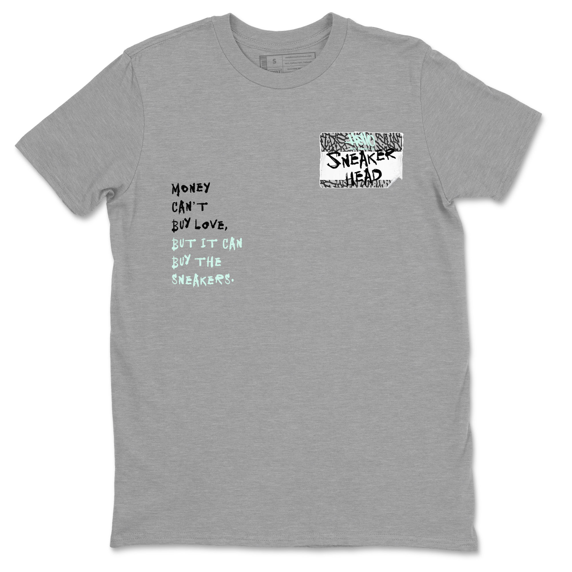 3s Green Glow shirt to match jordans Sneakerhead Badge sneaker tees Air Jordan 3 Green Glow Drip Gear Zone unisex cotton Heather Grey 2 crew neck shirt