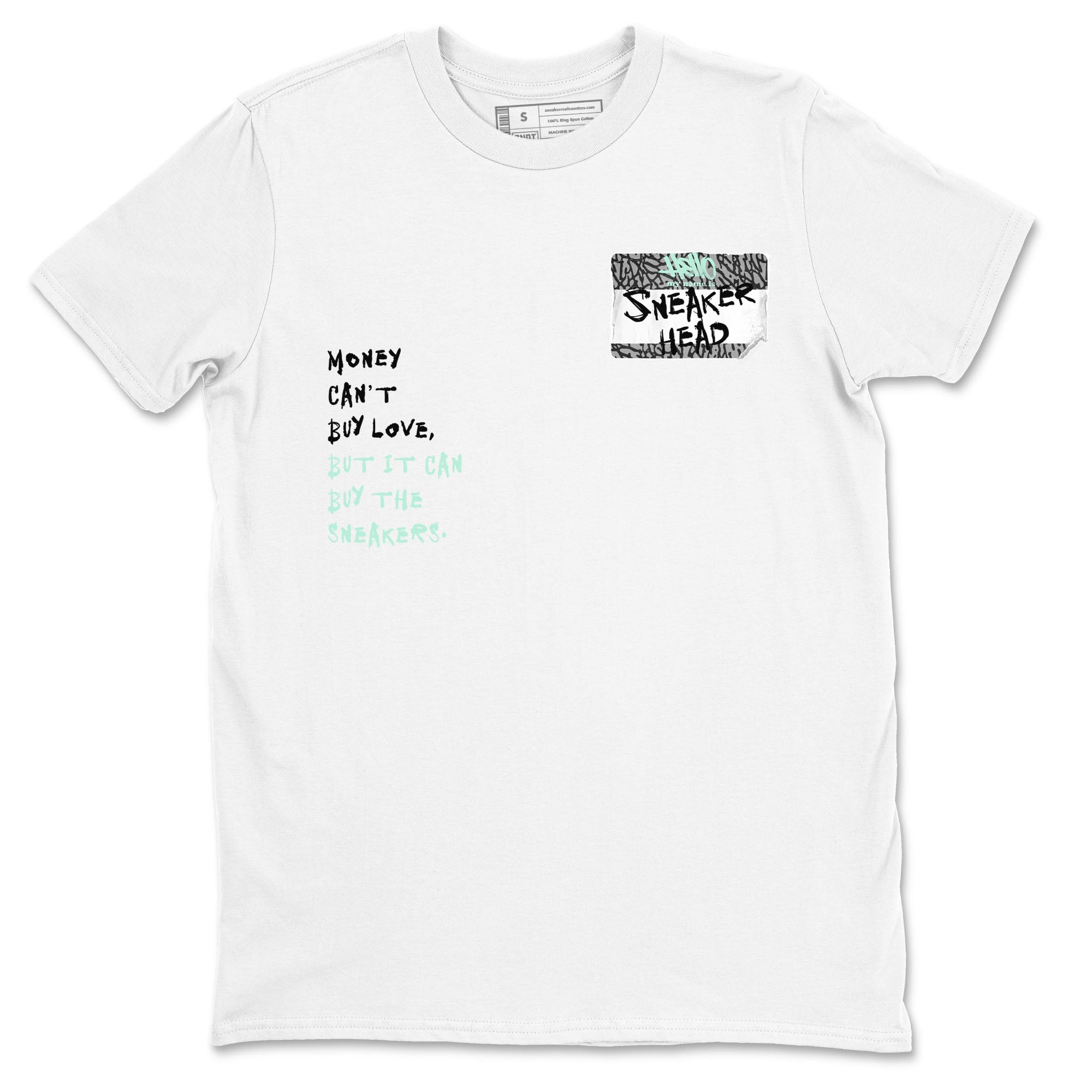 3s Green Glow shirt to match jordans Sneakerhead Badge sneaker tees Air Jordan 3 Green Glow Drip Gear Zone unisex cotton White 2 crew neck shirt
