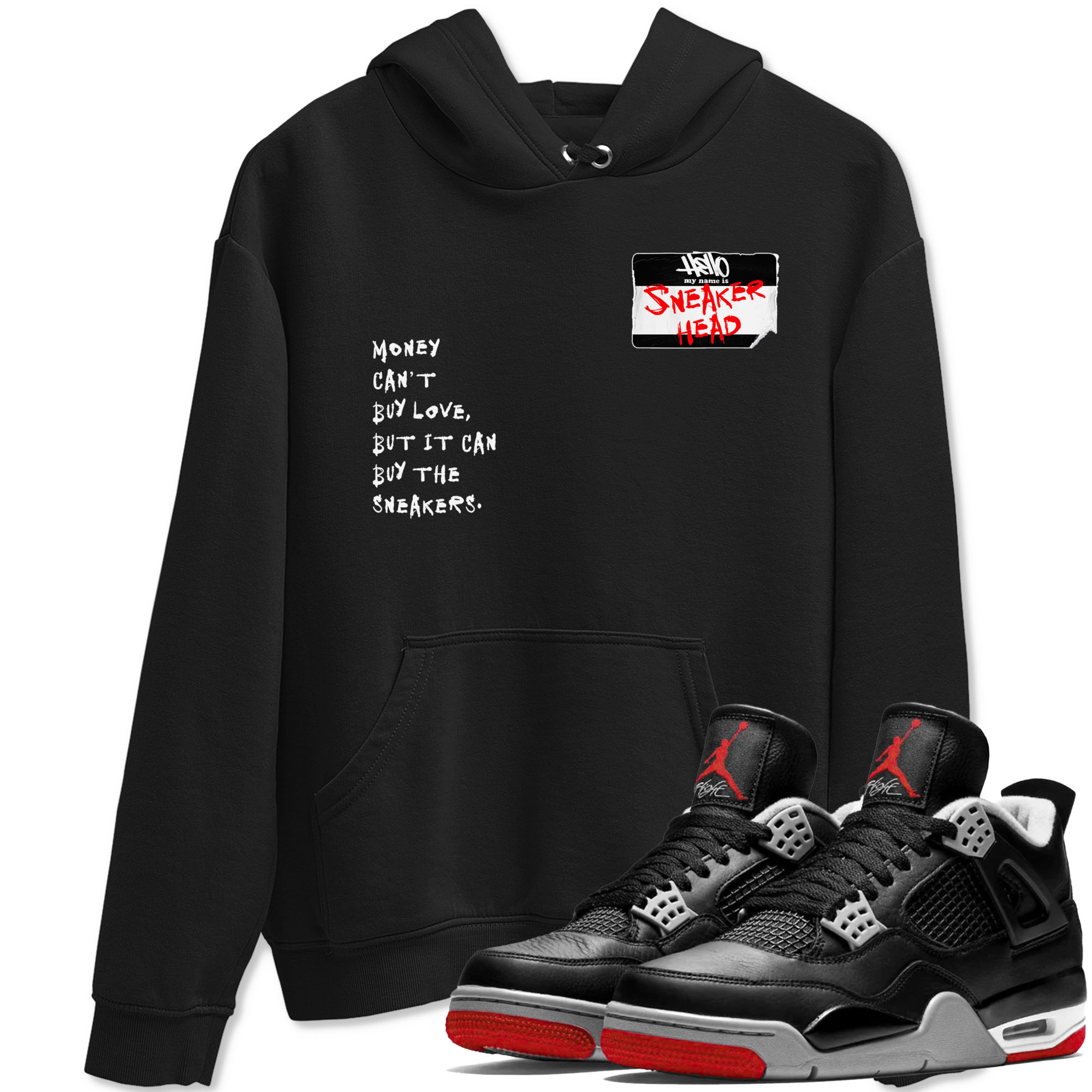 4s Bred Reimagined shirt to match jordans streetwear brand Sneakerhead Badge sneaker tees Air Jordan 4 Bred Reimagined Drip Gear Zone unisex cotton Black 1 crew neck shirt