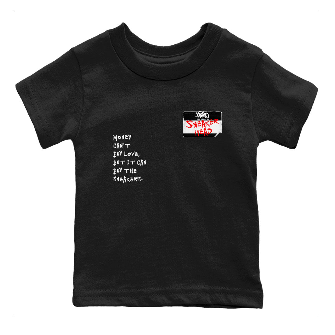 4s Bred Reimagined shirt to match jordans streetwear brand Sneakerhead Badge sneaker tees Air Jordan 4 Bred Reimagined Drip Gear Zone baby toddler Black 2 cotton Shirt