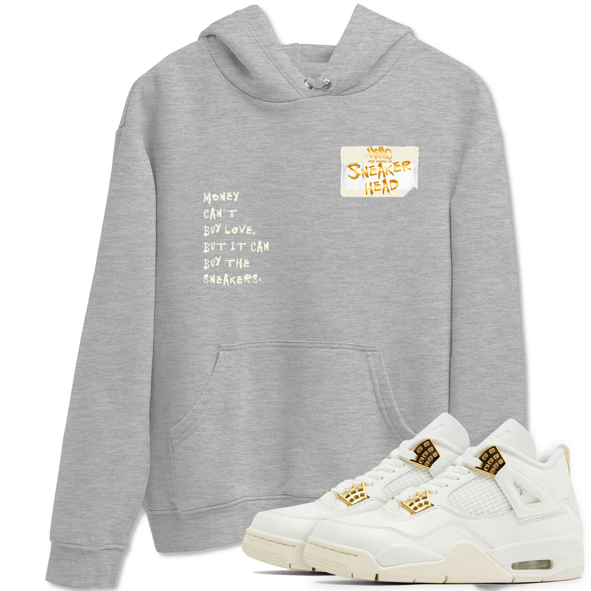 4 Sail shirt to match jordans Sneakerhead Badge sneaker tees Air Jordan 4 Sail Drip Gear Zone Streetwear unisex cotton Heather Grey 1 crew neck shirt