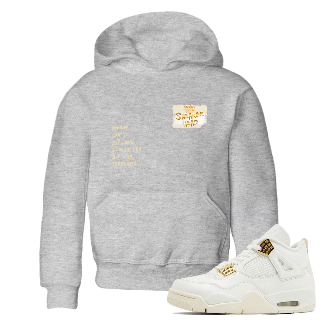 4 Sail shirt to match jordans Sneakerhead Badge sneaker tees Air Jordan 4 Sail Drip Gear Zone Streetwear baby toddler Heather Grey 1 cotton Shirt