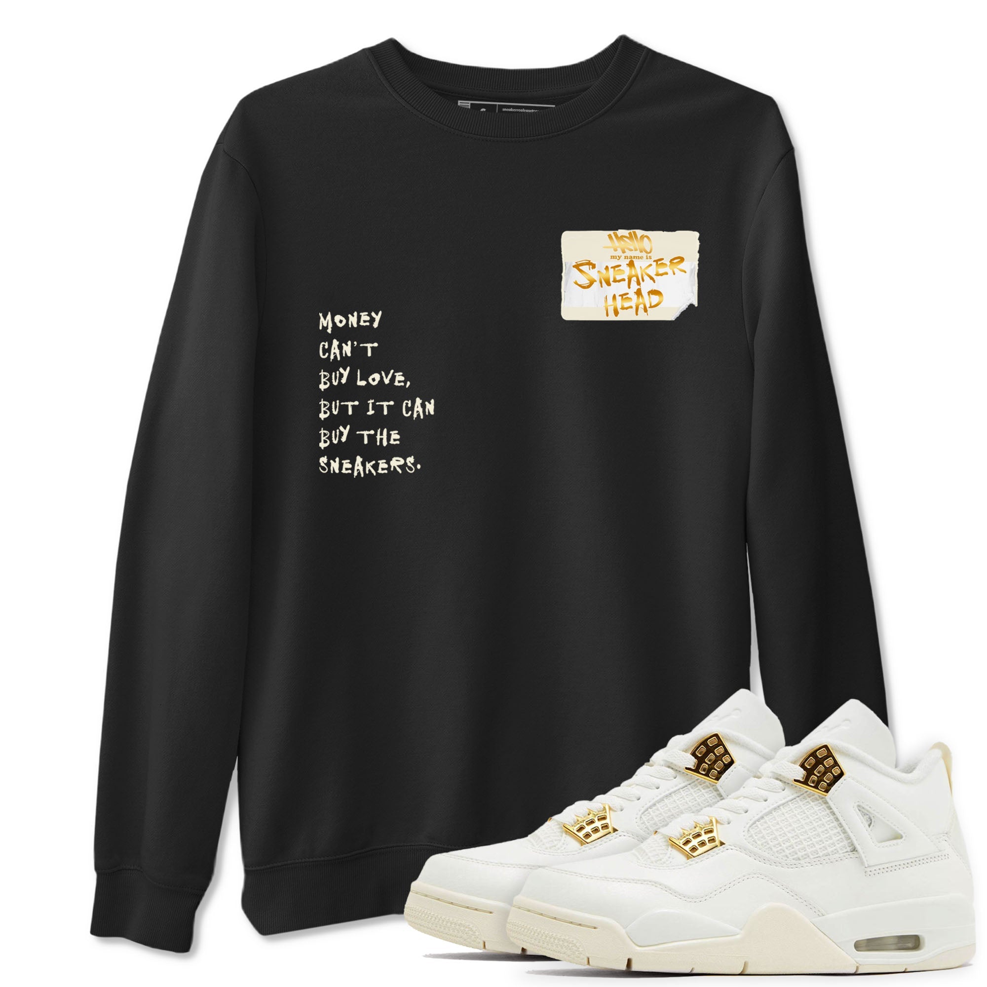 4 Sail shirt to match jordans Sneakerhead Badge sneaker tees Air Jordan 4 Sail Drip Gear Zone Streetwear unisex cotton Black 1 crew neck shirt