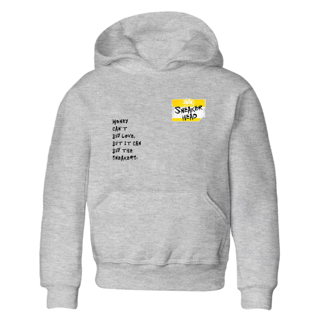 4s Vivid Sulfur shirt to match jordans Sneakerhead Badge sneaker tees Air Jordan 4 Vivid Sulfur Drip Gear Zone baby toddler Heather Grey 2 cotton Shirt