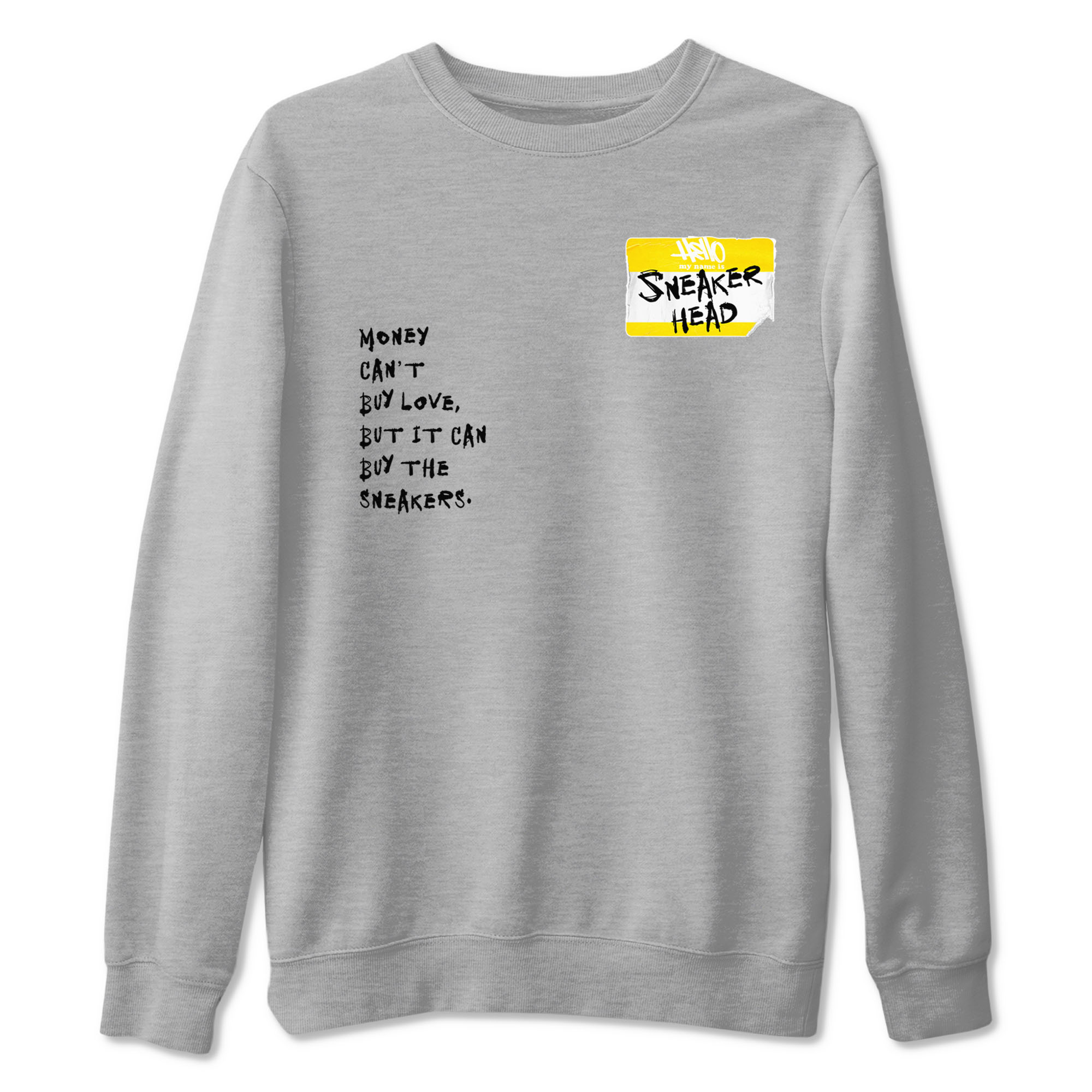4s Vivid Sulfur shirt to match jordans Sneakerhead Badge sneaker tees Air Jordan 4 Vivid Sulfur Drip Gear Zone unisex cotton Heather Grey 2 crew neck shirt