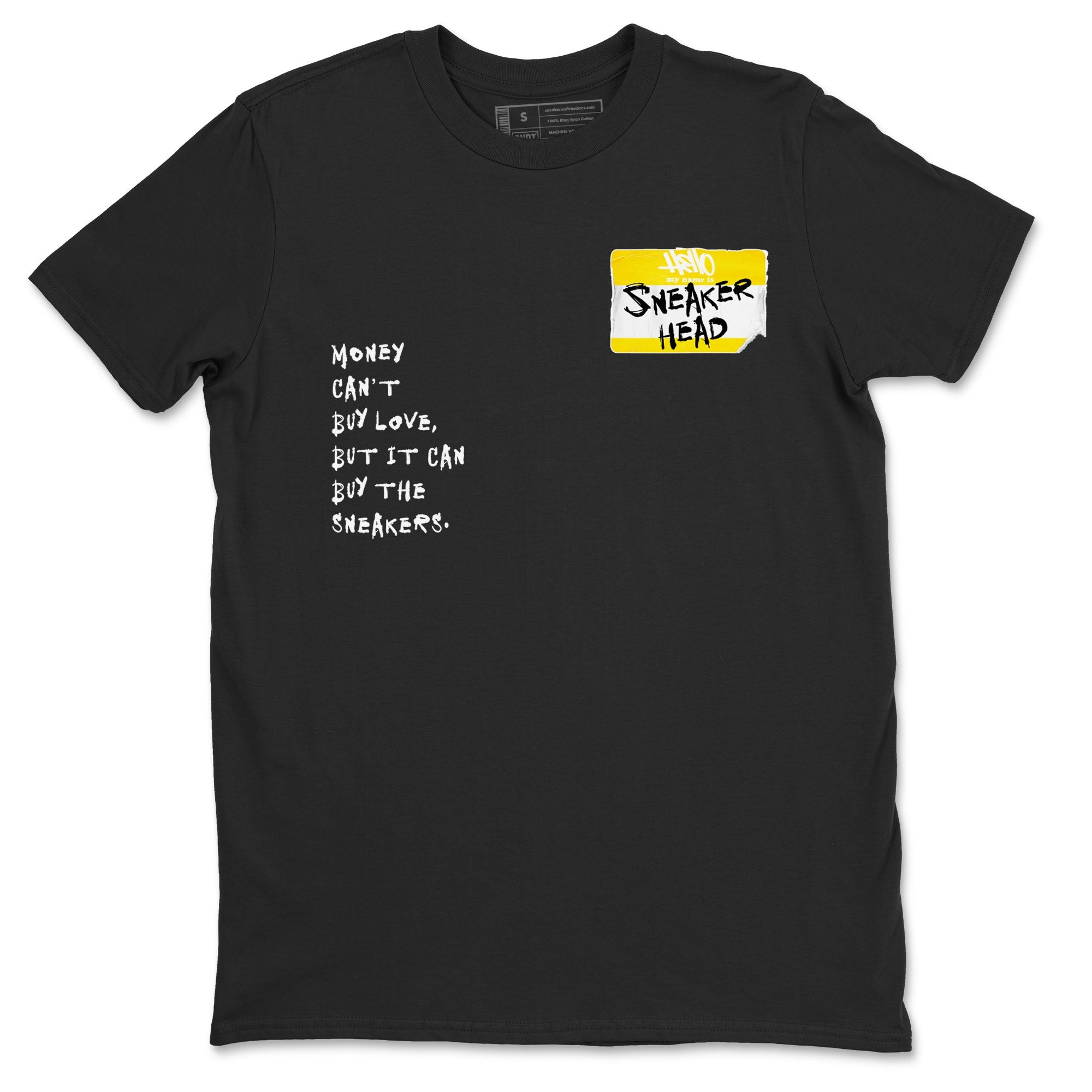 4s Vivid Sulfur shirt to match jordans Sneakerhead Badge sneaker tees Air Jordan 4 Vivid Sulfur Drip Gear Zone unisex cotton Black 1 crew neck shirt
