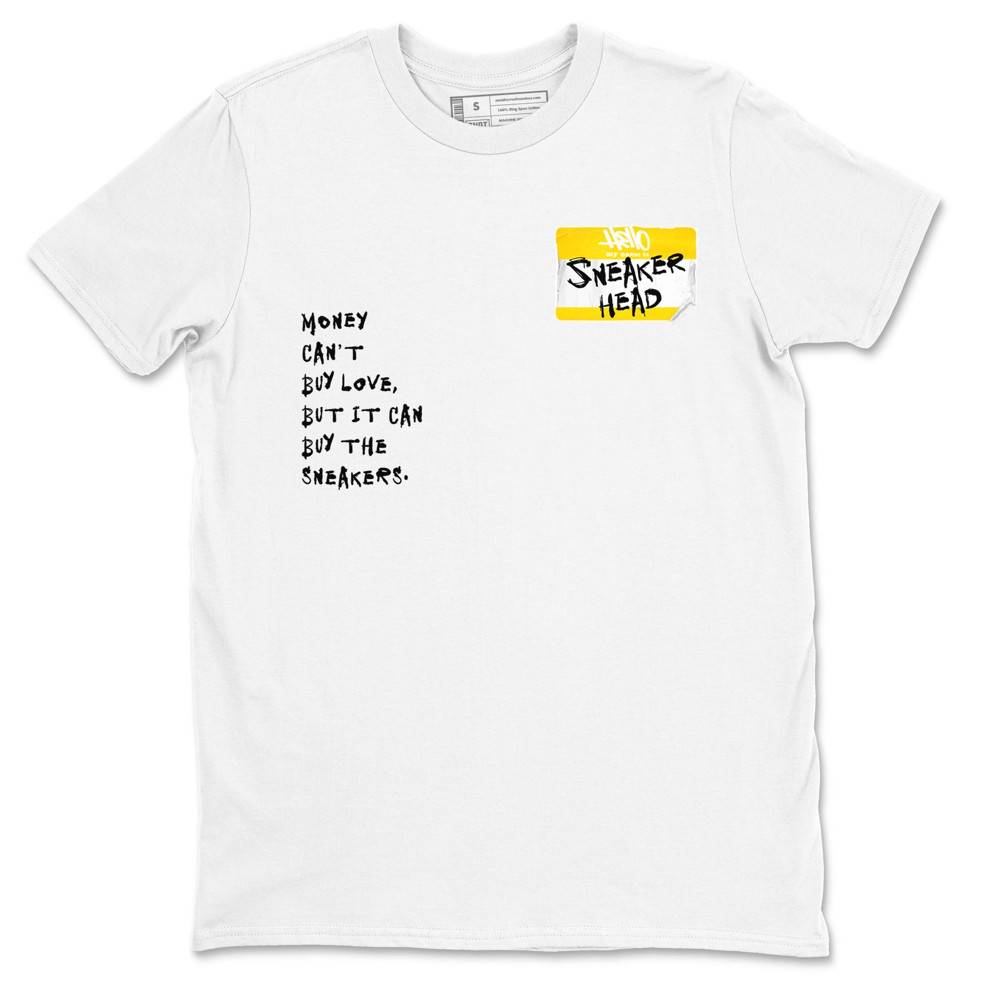 4s Vivid Sulfur shirt to match jordans Sneakerhead Badge sneaker tees Air Jordan 4 Vivid Sulfur Drip Gear Zone unisex cotton White 2 crew neck shirt